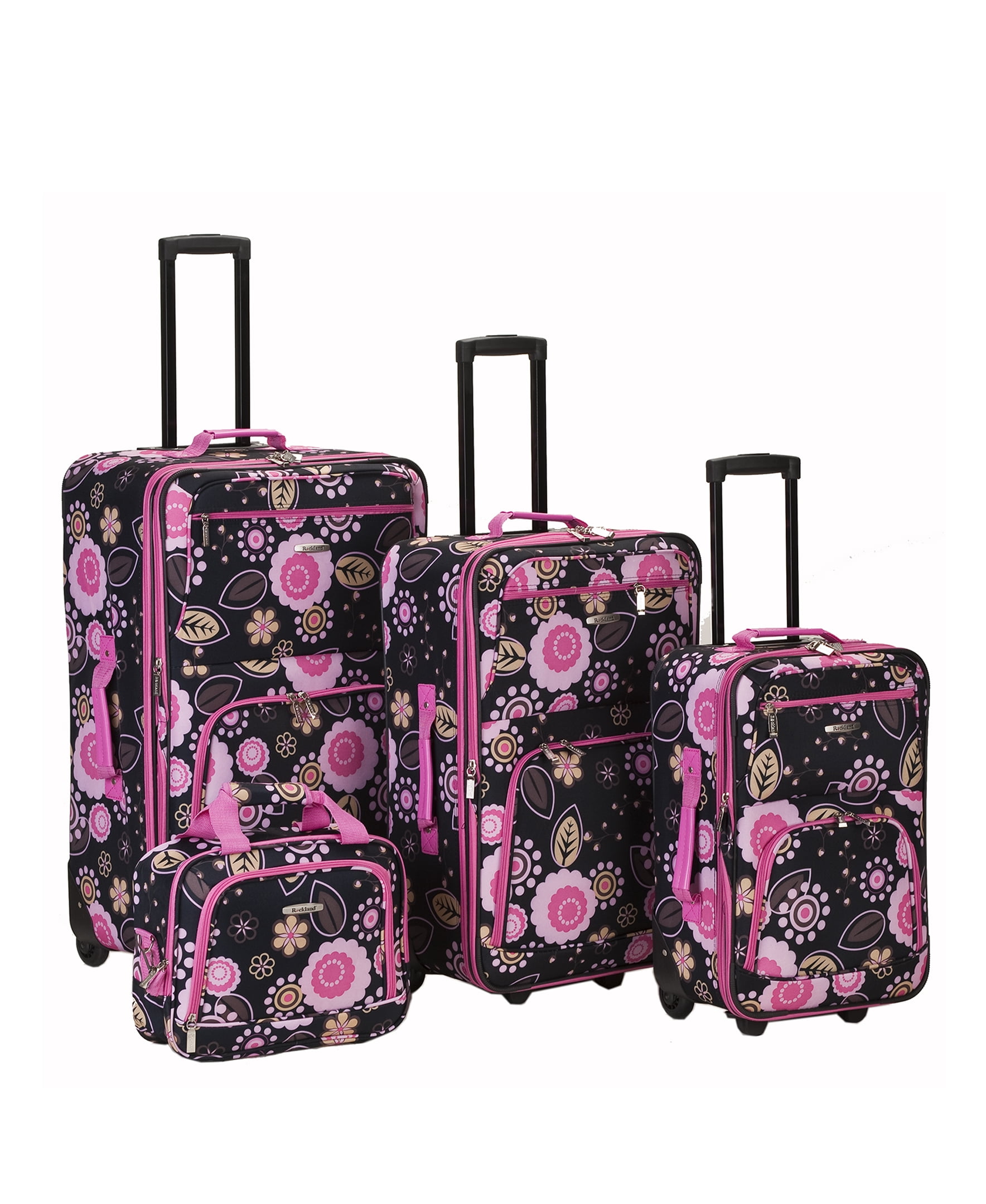 Rockland Luggage Impulse Expandable Luggage 4-Piece Softside Luggage Set, F108