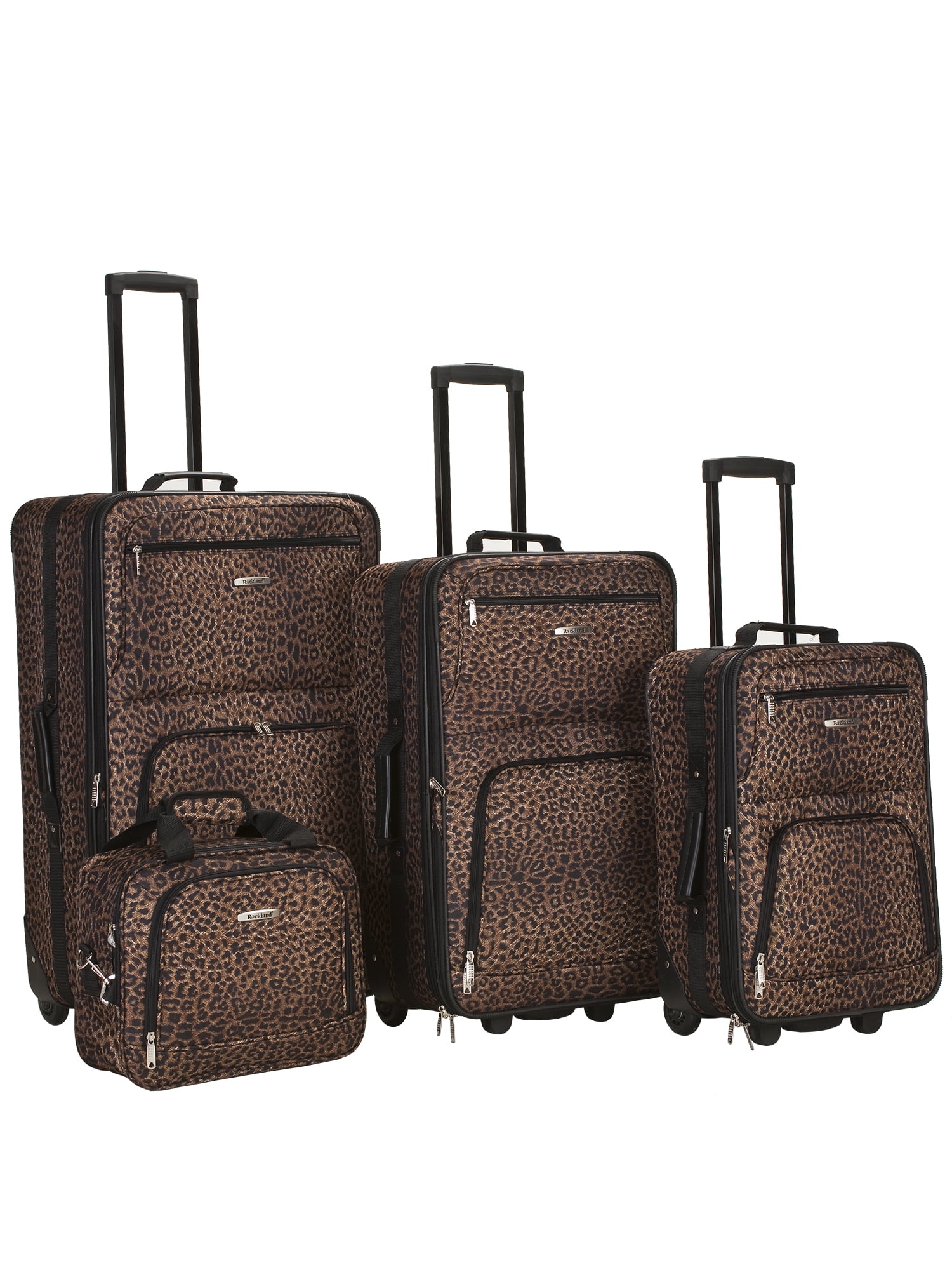 Rockland Luggage Safari 4 PC Soft Sided Expandable Luggage Set F125