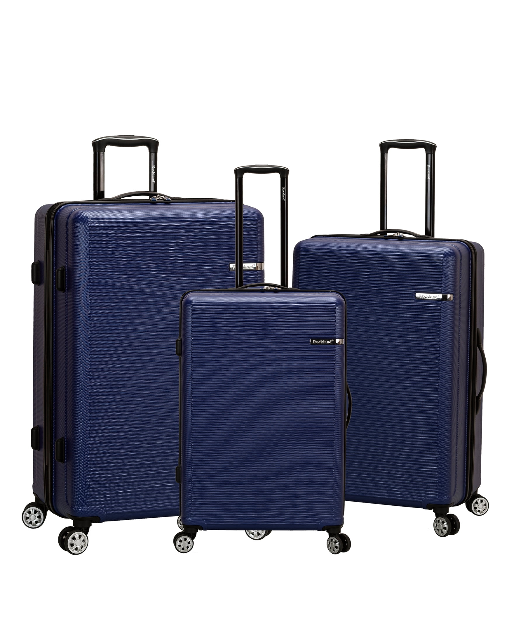 Rockland Luggage Skyline 3 Piece Hardside ABS Non-Expandable Luggage Set, F240