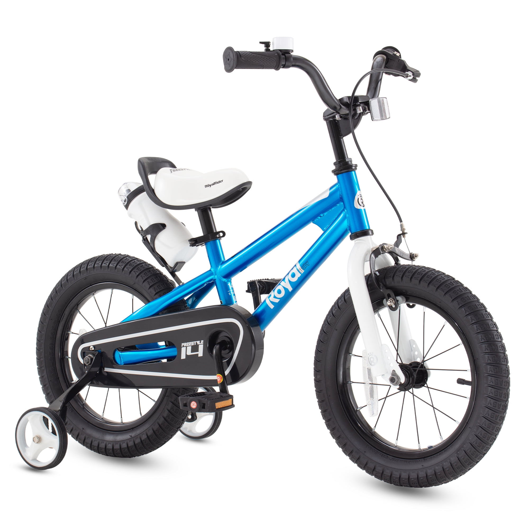Royalbaby Freestyle 12" Kids Bicycle for Boys Girls, Ages 3-4 Years, Blue