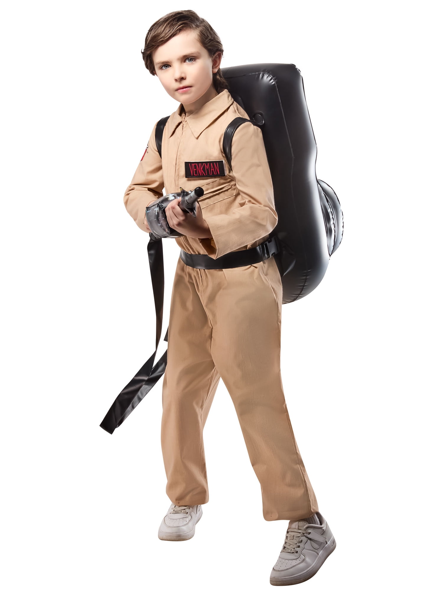 Ghostbusters Classic Beige Jumpsuit Costume for Kids by Rubies, Boys Medium