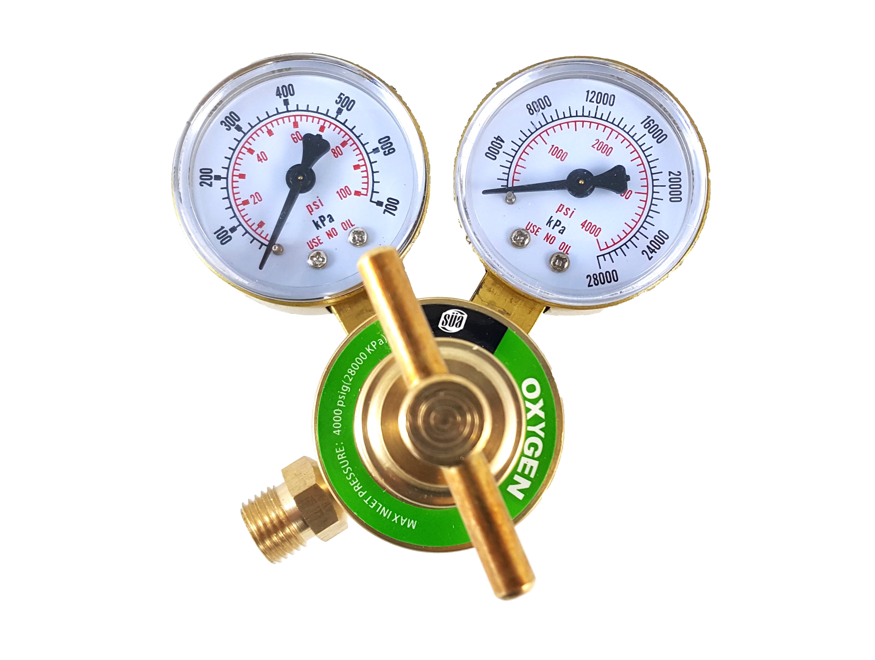 SÜA - Oxygen Regulator Welding Gas Gauges - CGA-540 - Rear Connector - LDB series