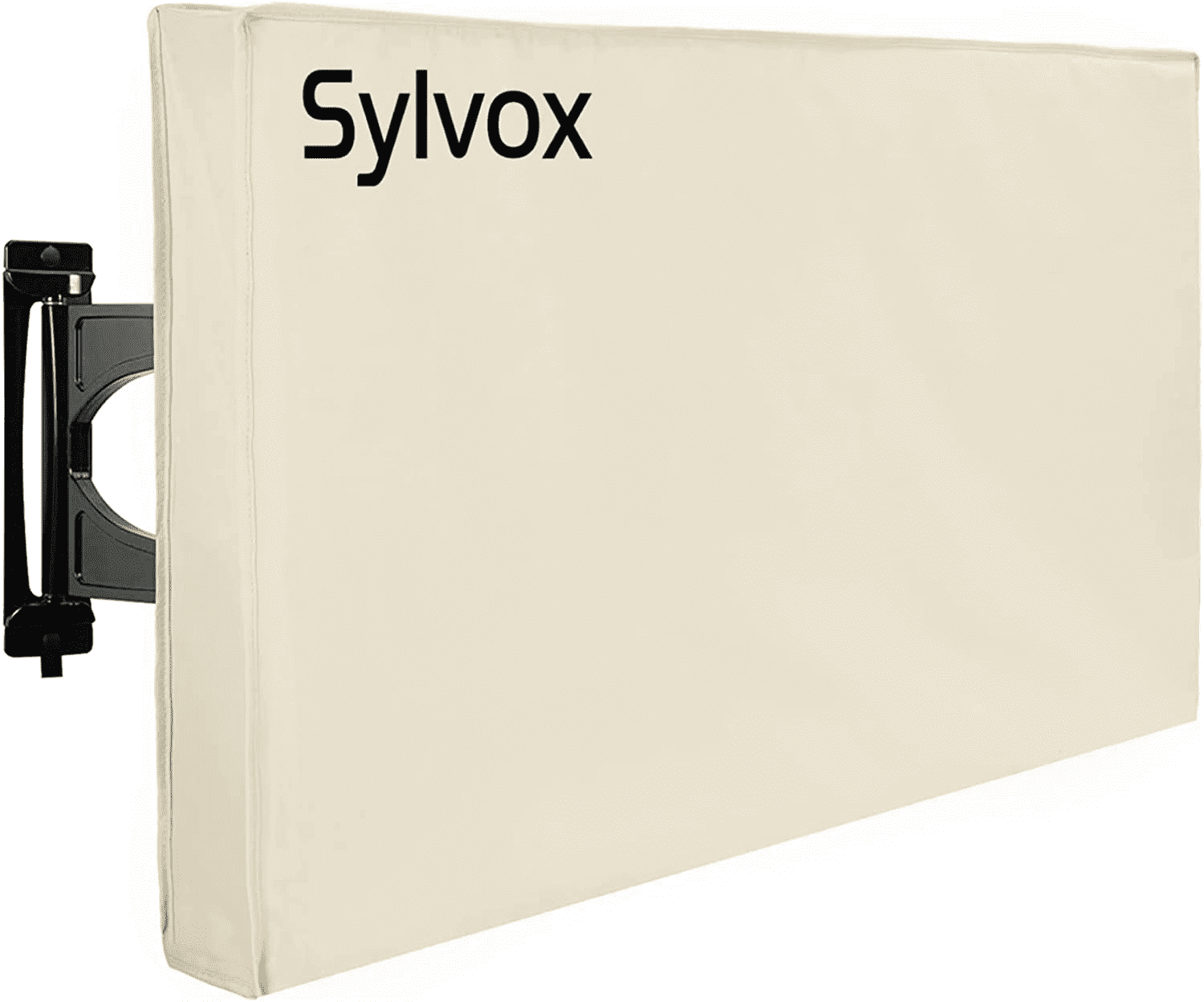 SYLVOX 50-55 Inch Outdoor TV Cover, Weatherproof Protector with Remote Pocket, Fits LED, LCD, QLED TVs, Gray