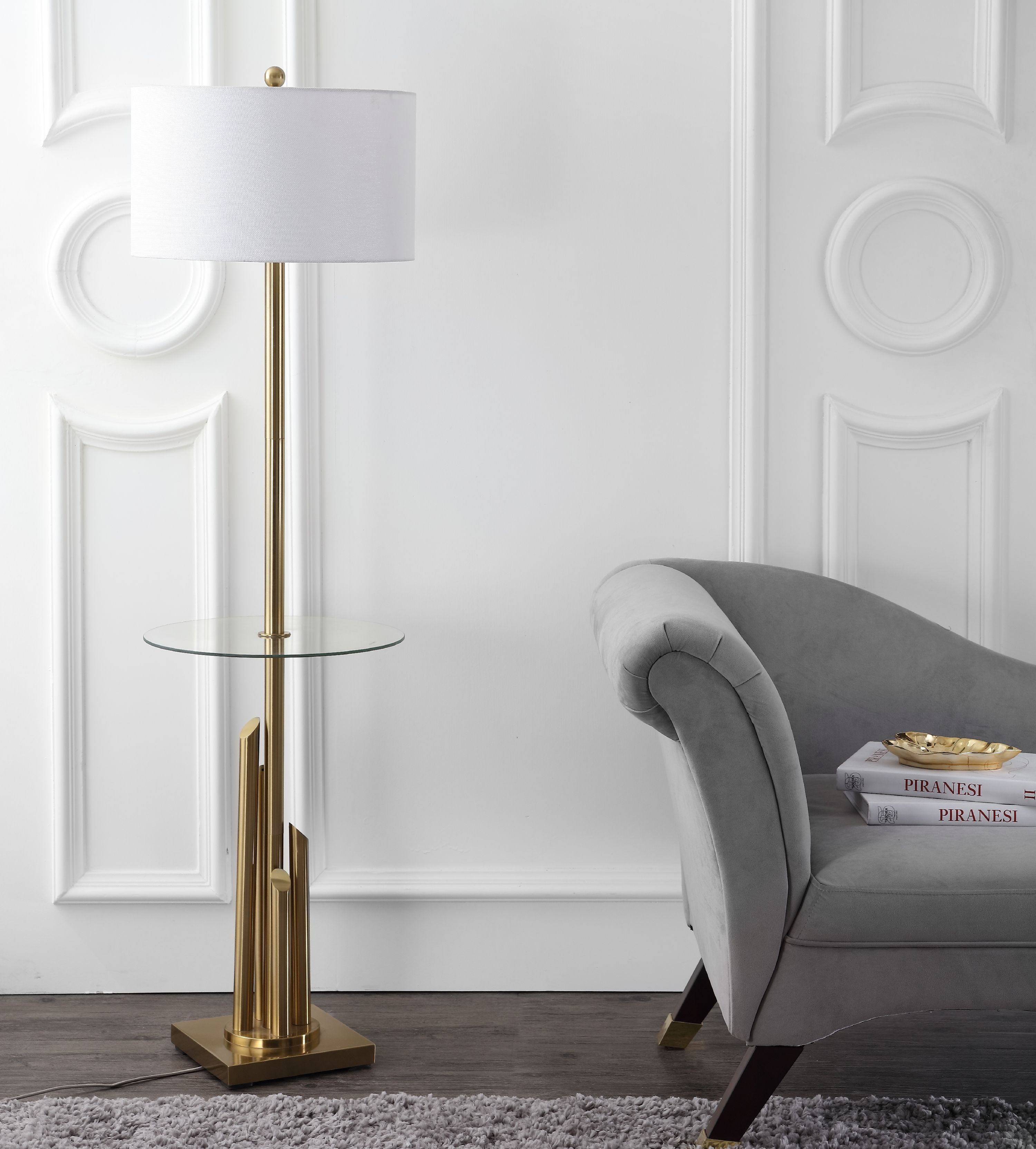 Safavieh Ambrosio 61 in. H Floor Lamp Side Table