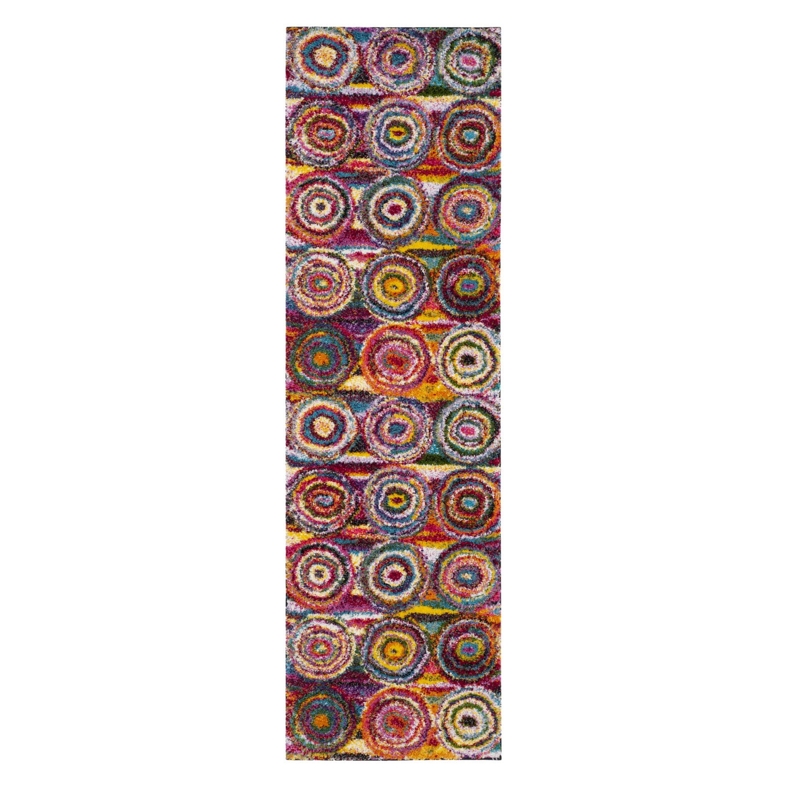 Safavieh FIESTA SHAG, MULTI, 6'-7" X 9'-2", Area Rug, FSG359M-6