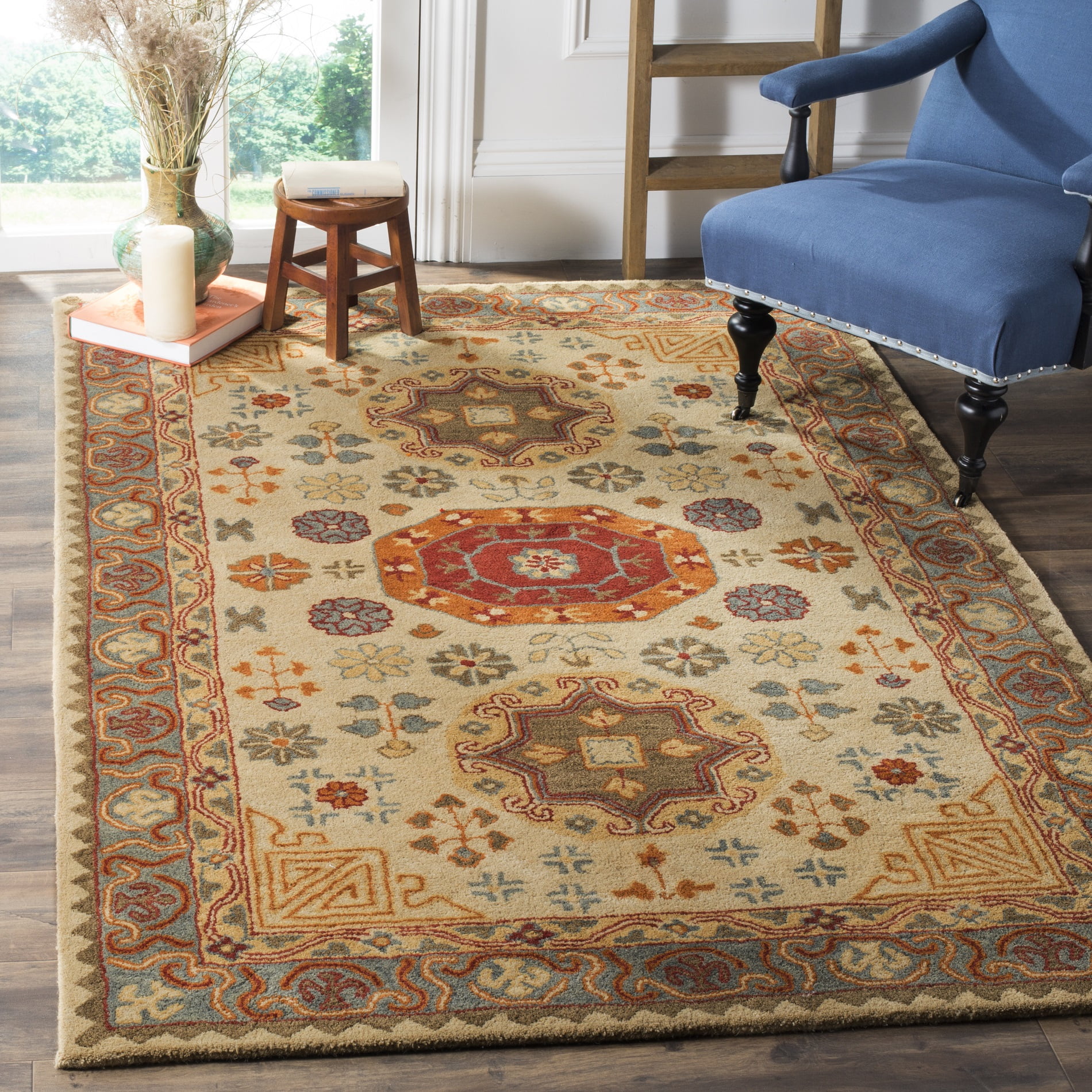 Safavieh HERITAGE, BEIGE / MULTI, 3' X 5', Area Rug