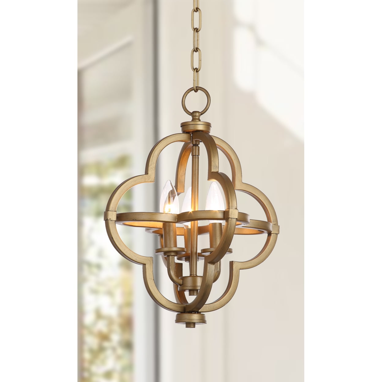 Safavieh Mila Glam 12.25-Inch Dia. Adjustable Pendant, Gold