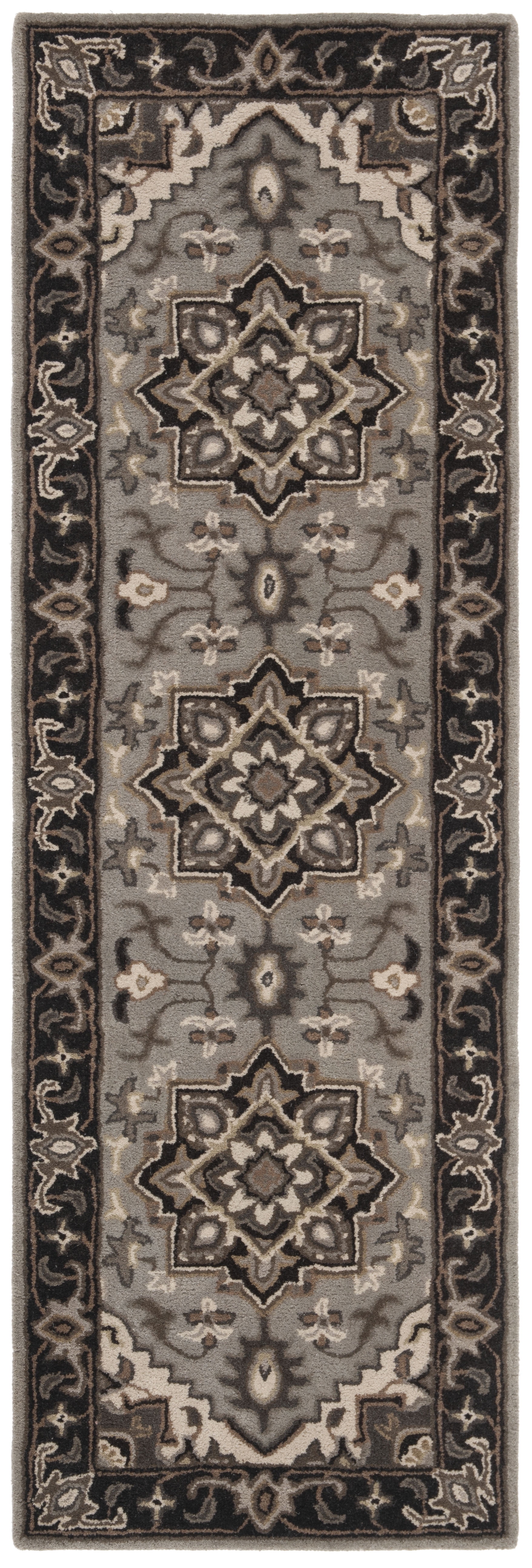 Safavieh SAFAVIEH Royalty ROY700G Handmade Silver / Charcoal Rug