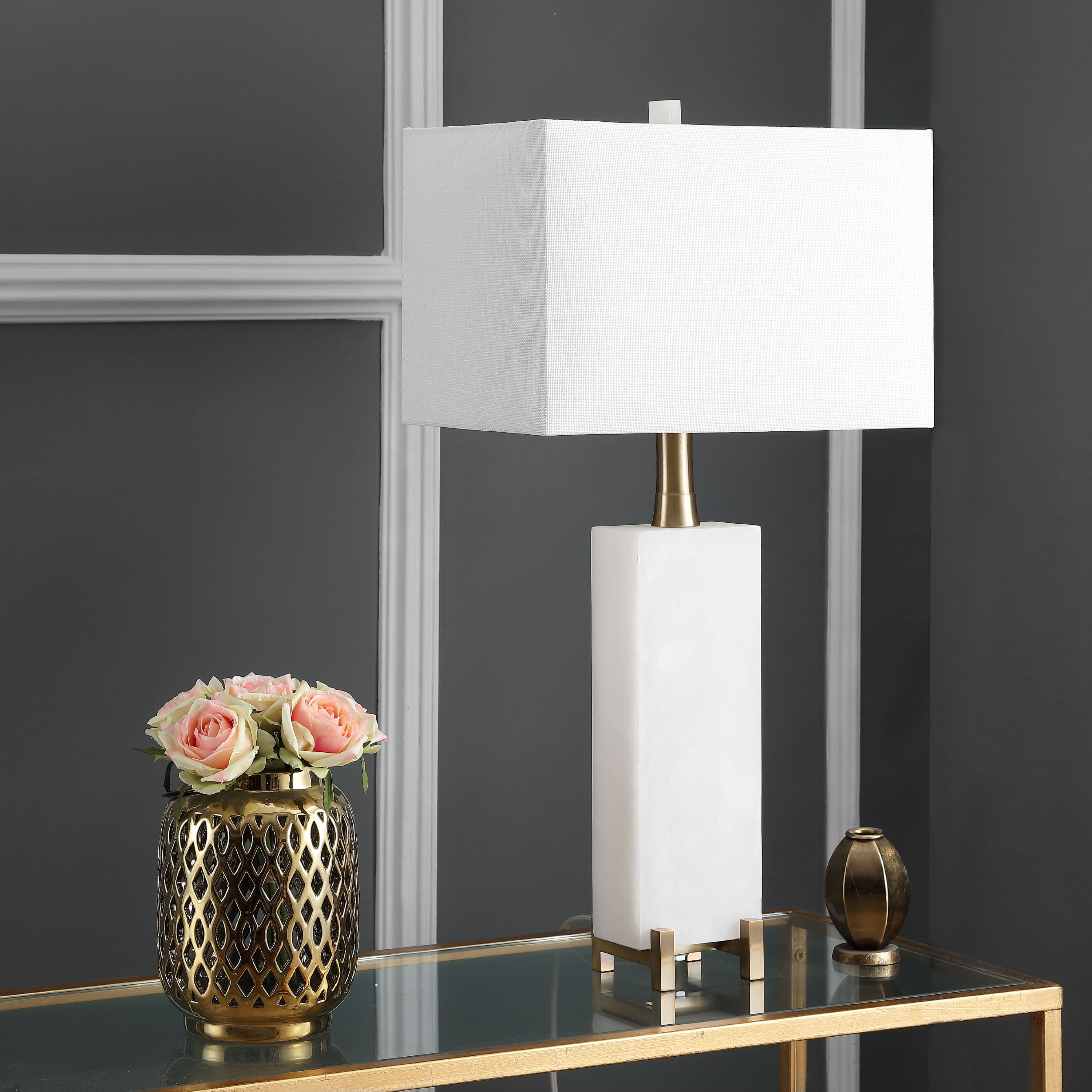 Safavieh Sloane 29.5 In. High Alabaster Table Lamp