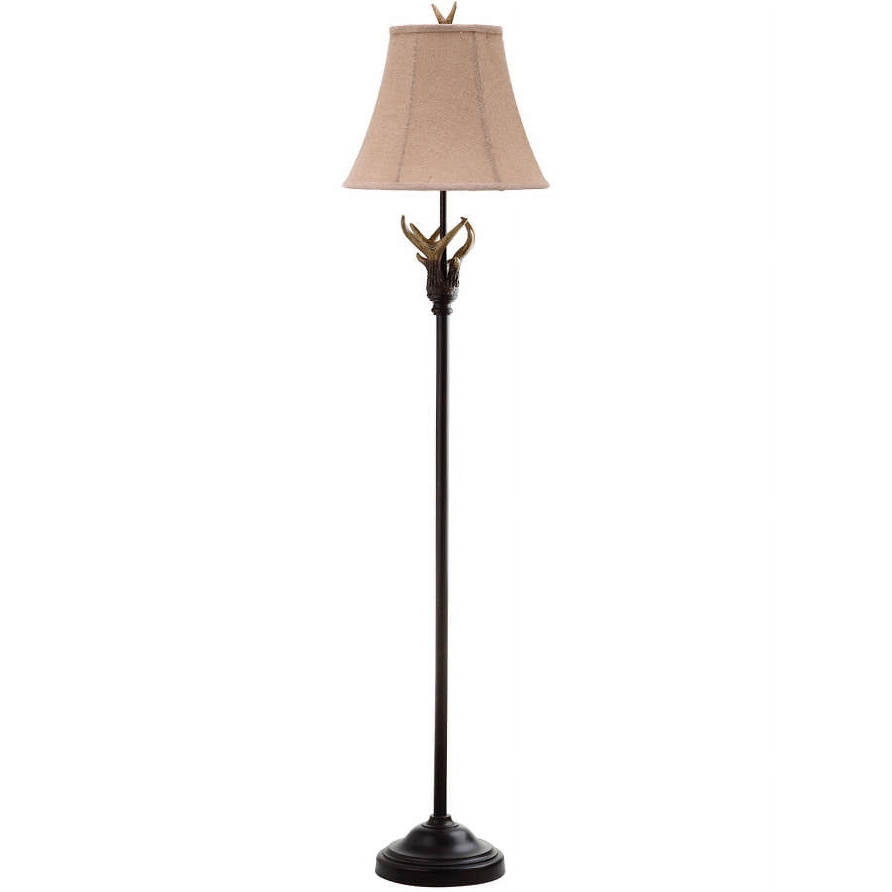 Safavieh Sundance 62 in. H Faux Antler Floor Lamp, Brown/Beige Shade