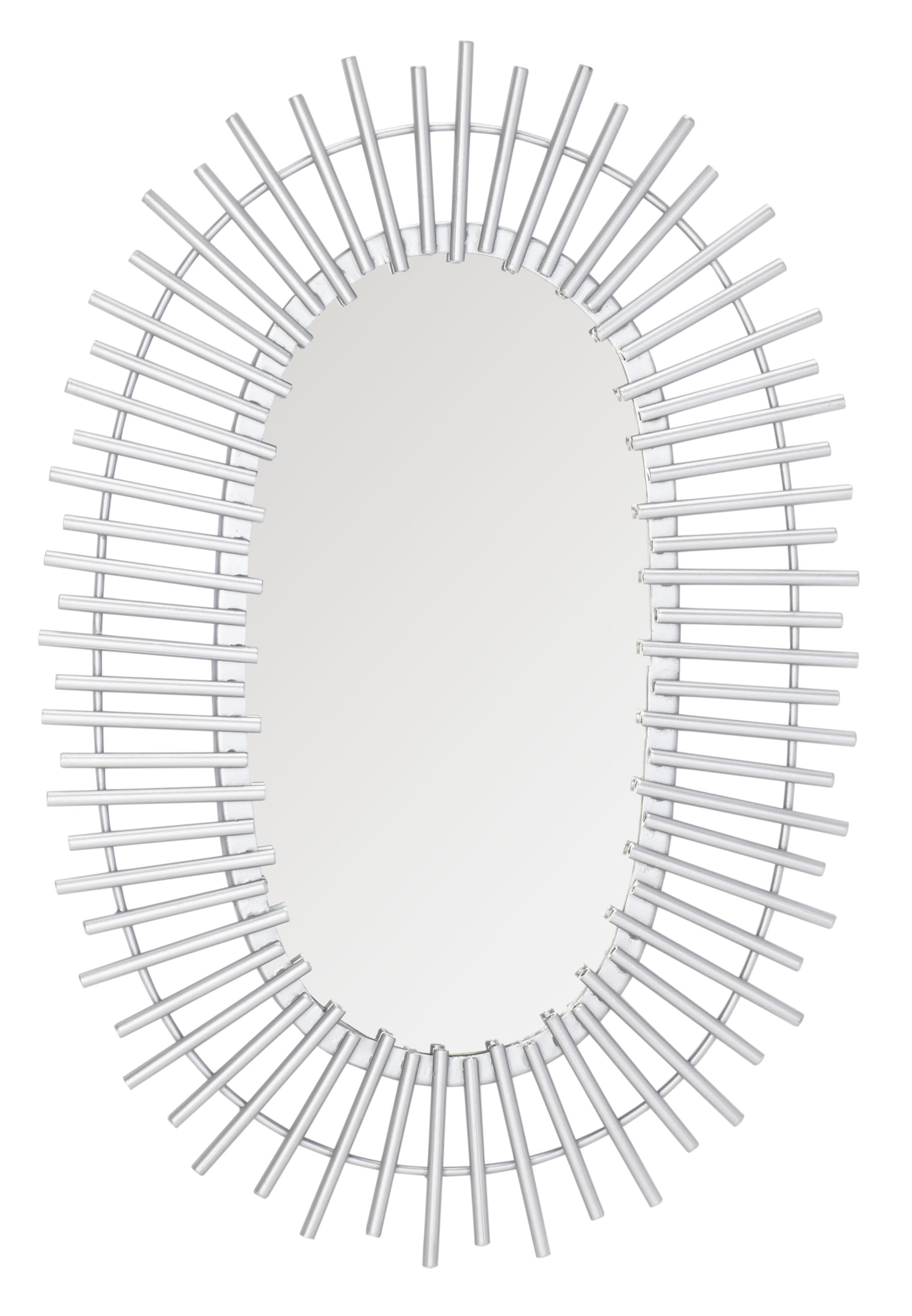 Safavieh Valory Radiant Lines Oval Mirror, Silver