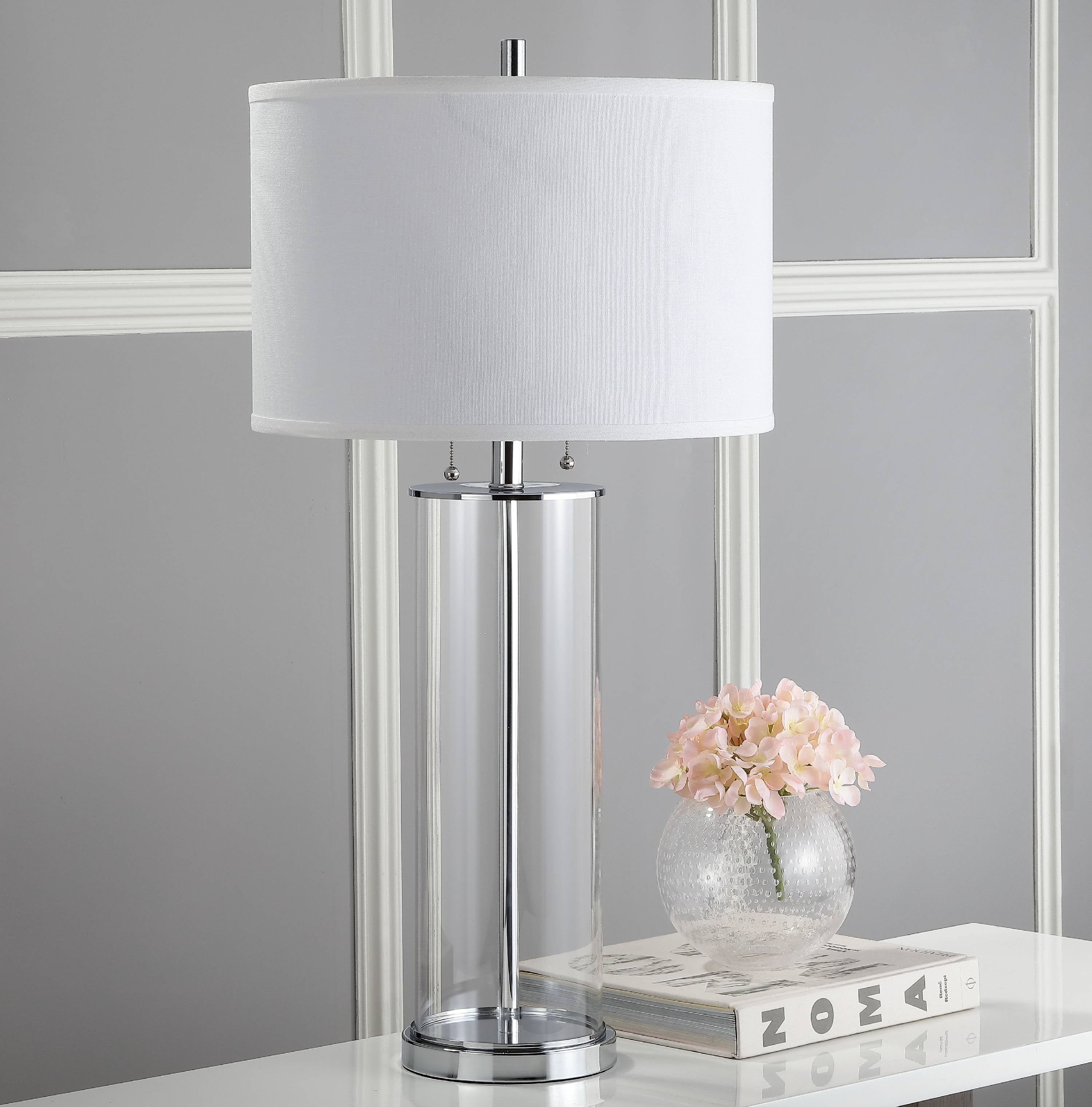 Safavieh Velma Modern Glam 31-Inch High Table Lamp, Clear