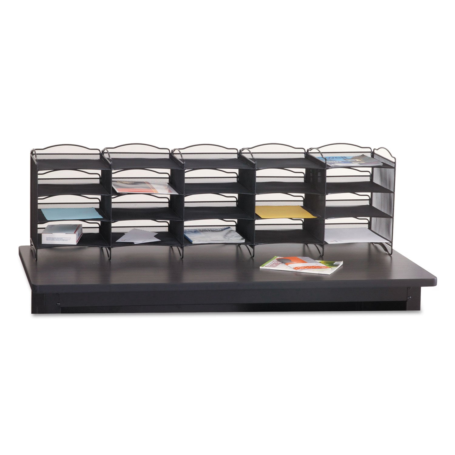 Safco Products Onyx Mail Sorter in Black