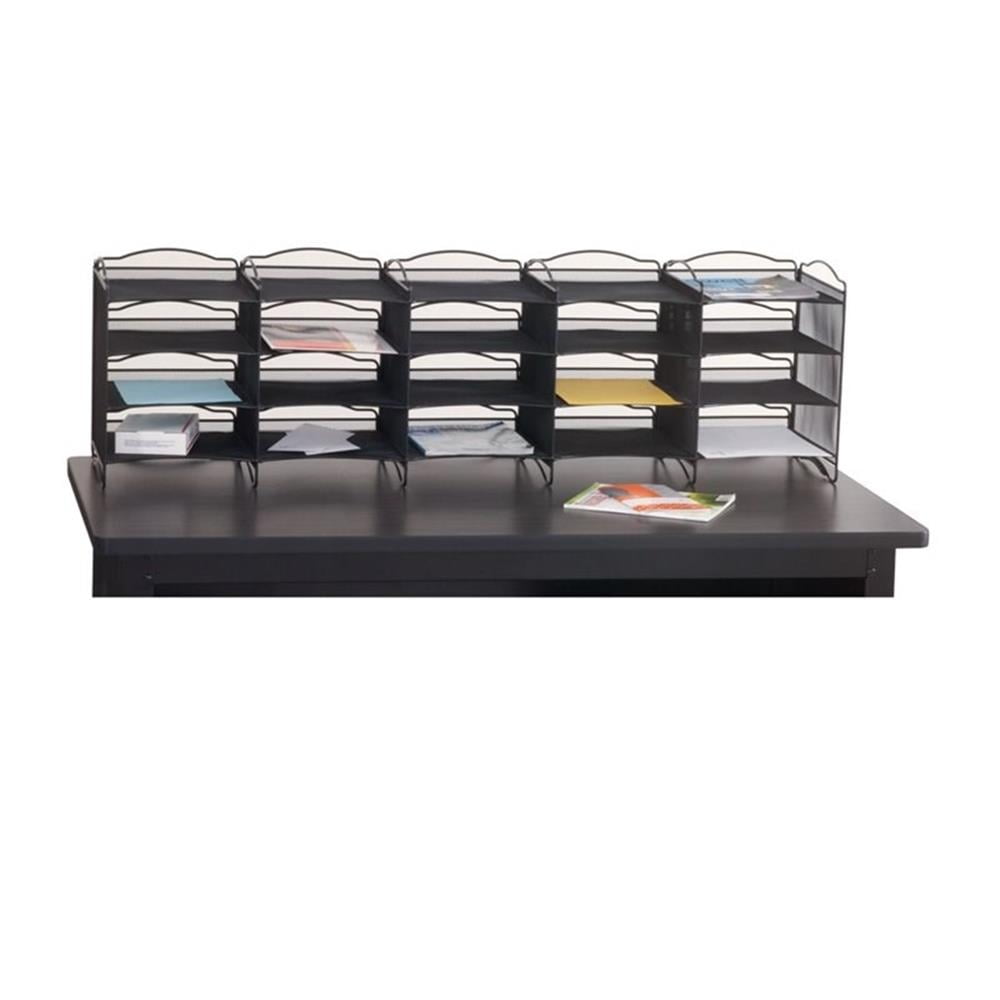 Safco Products Onyx Mail Sorter in Black