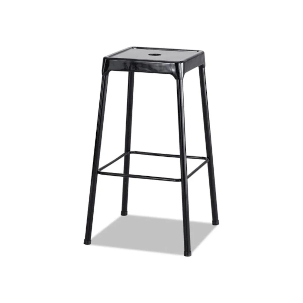 Safco 29" Steel Backless Bar Stool in Glossy Black