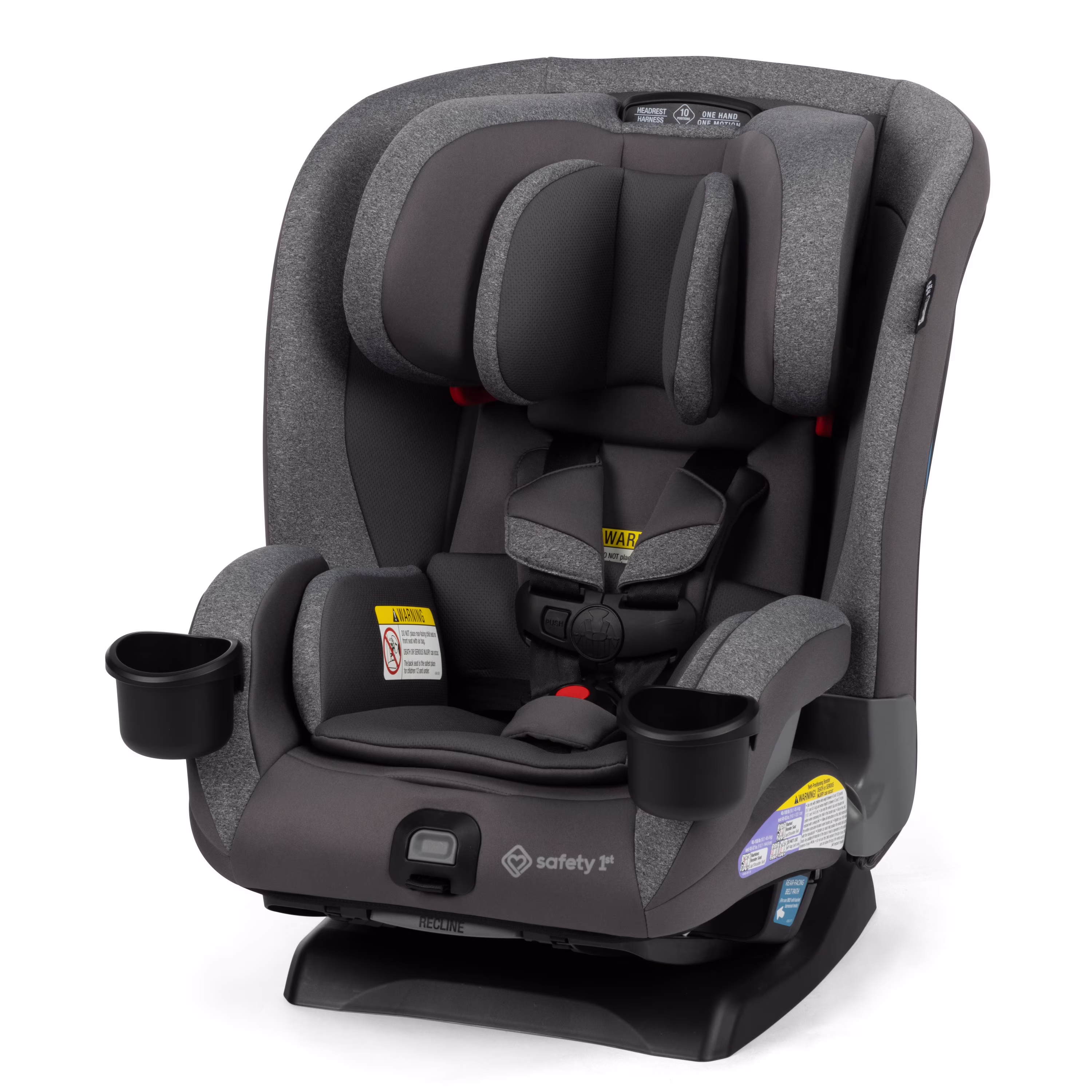 Safety 1st SlimRide 4-in-1 Convertible Car Seat, Grey All Day, Infant & Toddler, Unisex