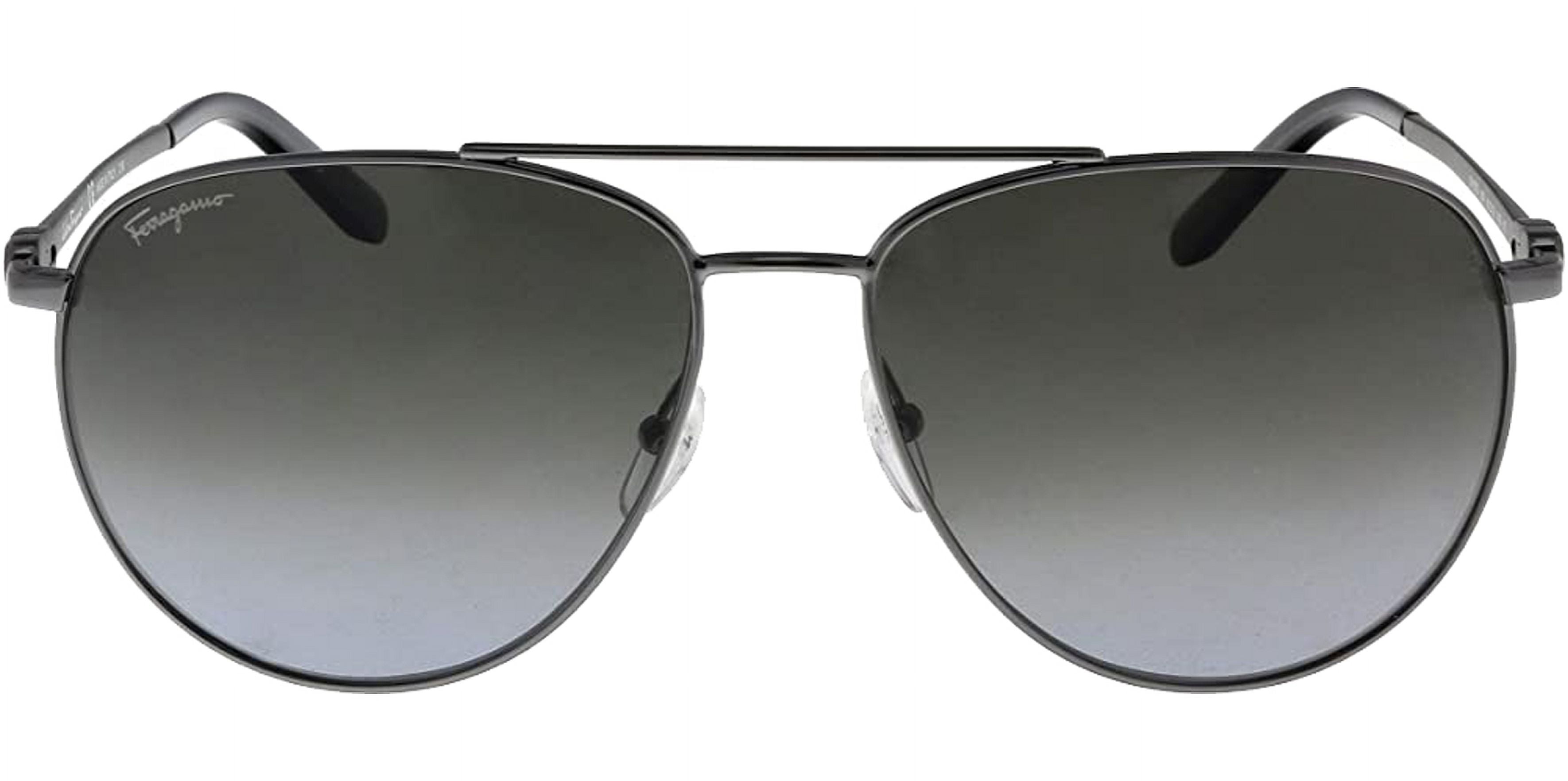 Salvatore Ferragamo Dark Grey Gradient Unisex Pilot Sunglasses SF157S 069 60