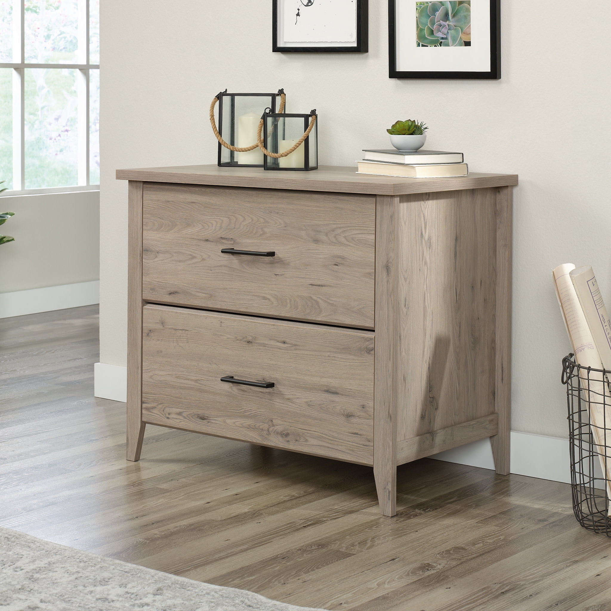 Sauder Summit Station Lateral File, Laurel Oak Finish