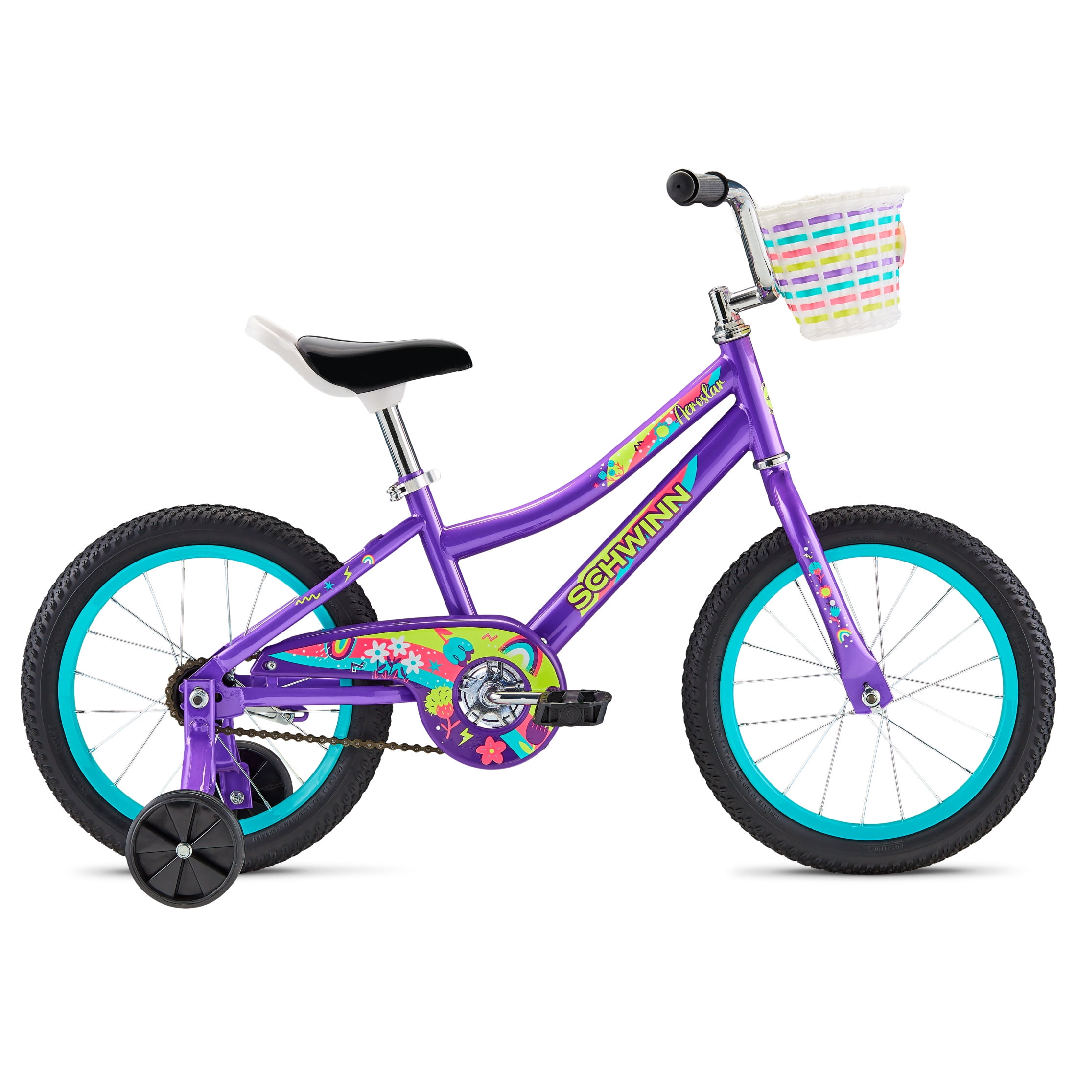 Schwinn Aerostar 16-in. Children's Bike, Ages 3-7 Years, Purple Bicycle