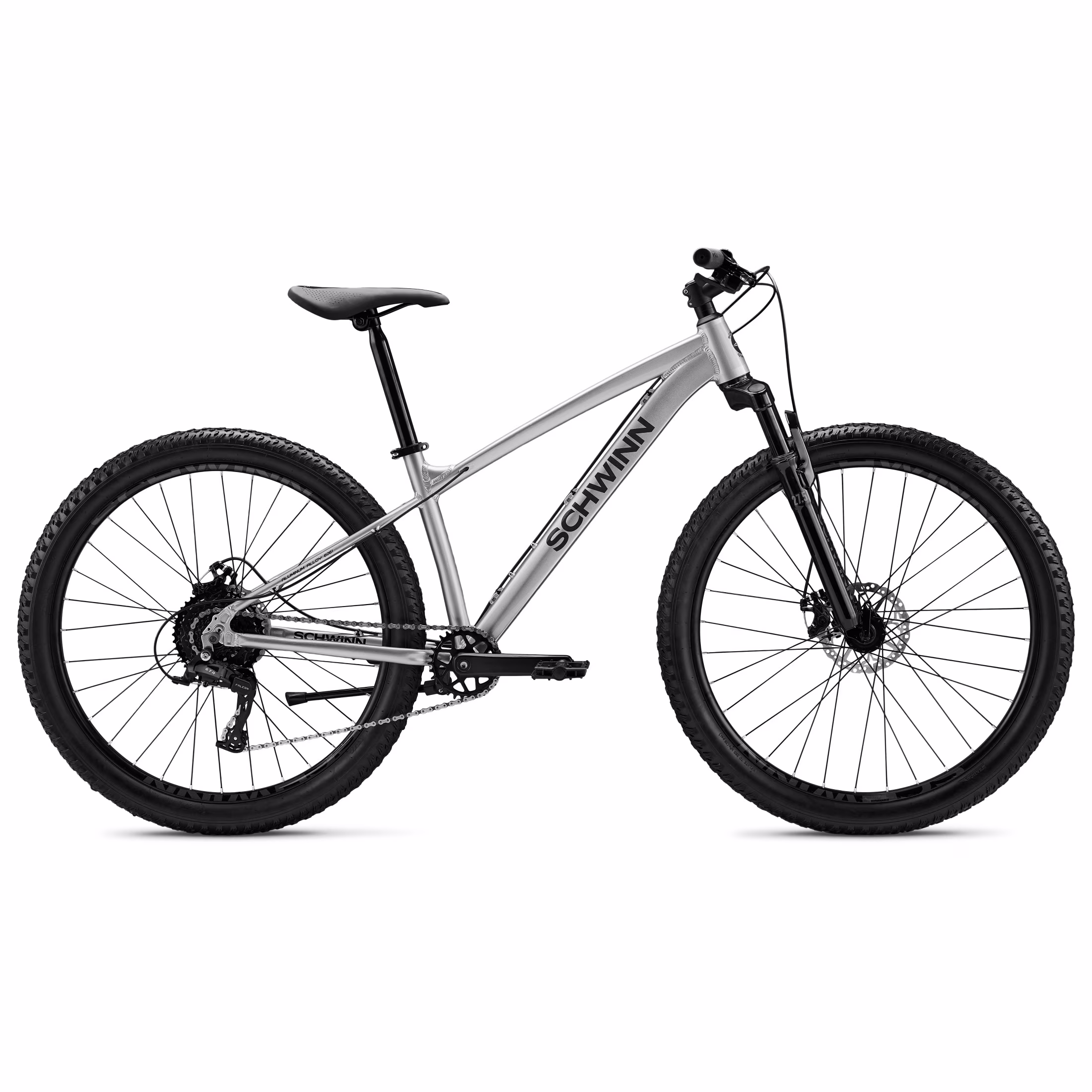 Schwinn Axum Sport Adult Men's 27.5-in. Mountain Bike, Small Frame, Silver Bicycle