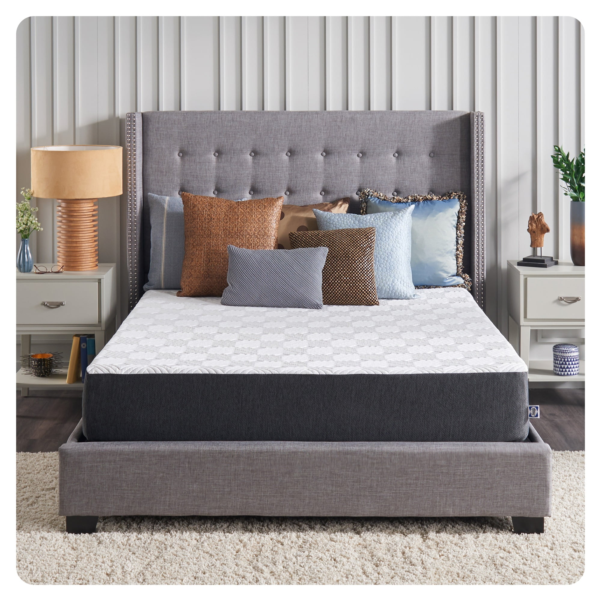 Sealy Essentials 10” Medium Queen Gel Memory Foam Mattress-in-a-Box, Adult