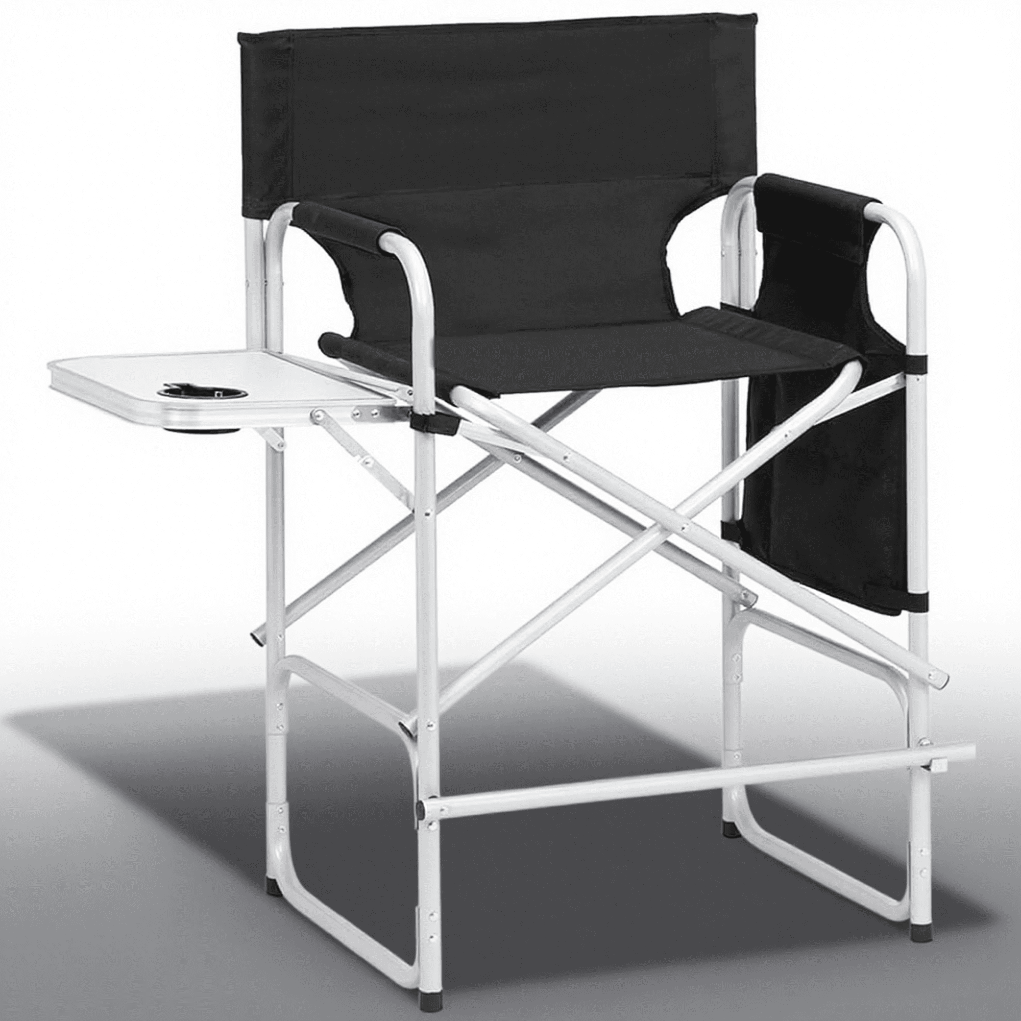 Seizeen Director Chairs for Outside, Folding Camping Chair Tall Directors Chair with Side Table and Side Bag, Heavy Duty Oversize Seat for Beach Fishing Picnic Chairs, Holds up to 300 lbs