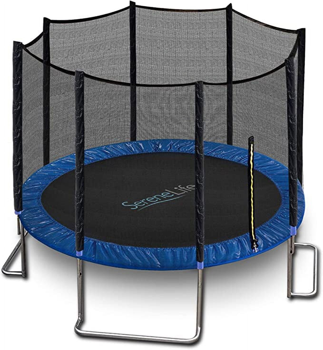 SereneLife Backyard Sports Trampoline Large Outdoor Jumping Fun Trampoline for Kids/Children, 8ft.
