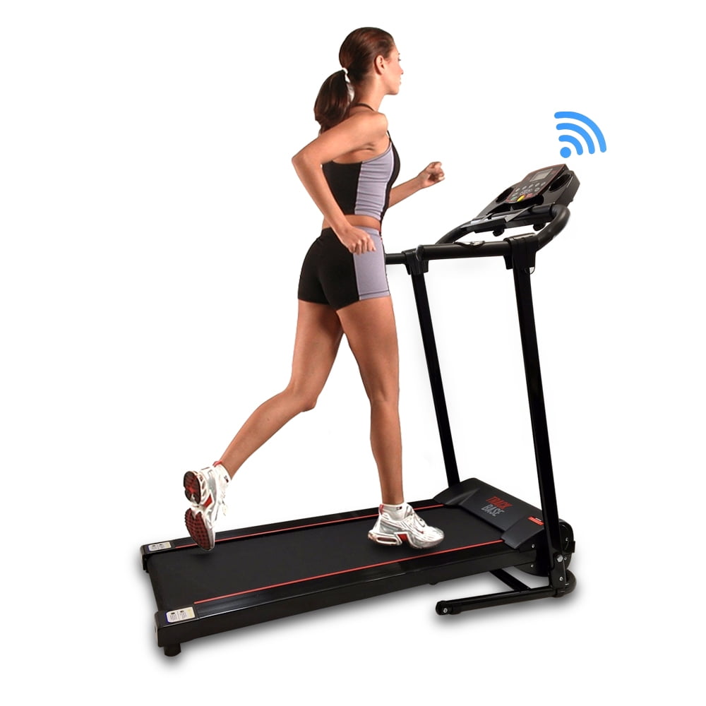 SereneLife Electric Walking Desk Exercise Treadmill, Black, 265 lb