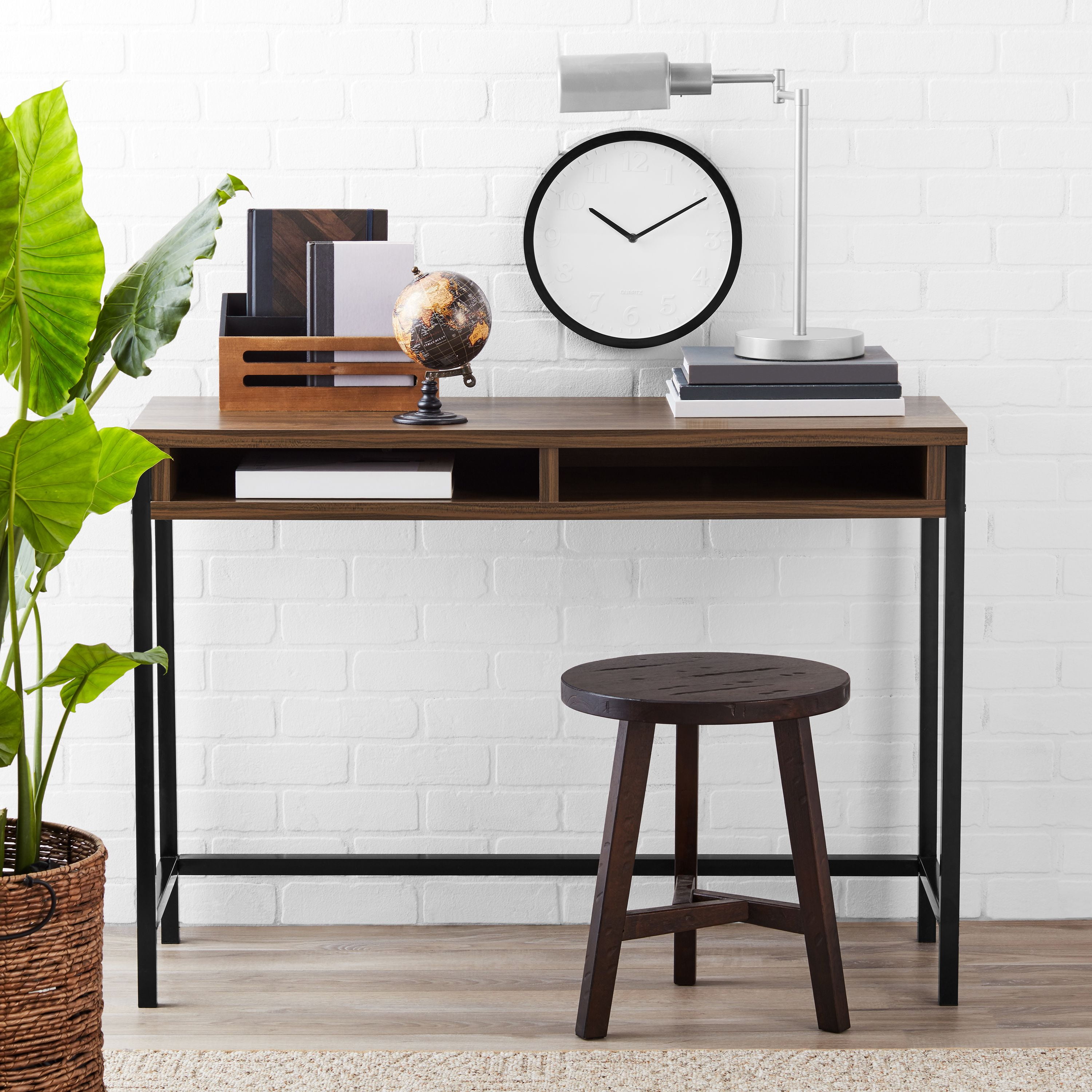 (Set of 5) Mainstays vinyl and mesh task chair & (Set of 5) Mainstays sumpter park desk