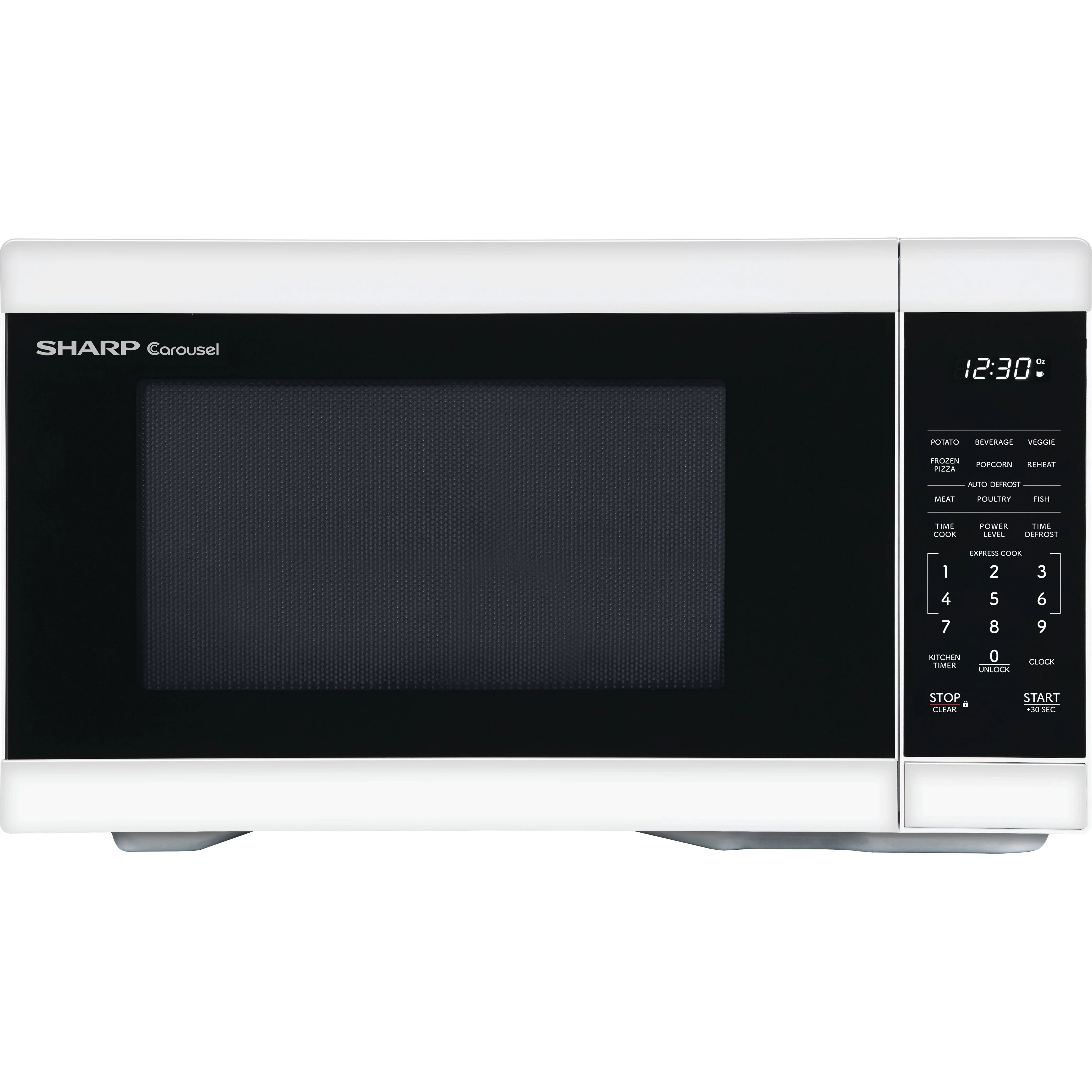 Sharp 1.1 CF Countertop Microwave Oven in White , ZSMC1161KW