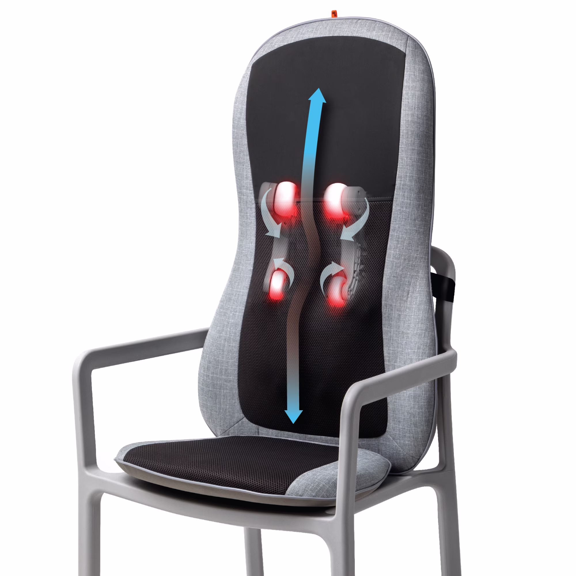Sharper Image® Smartsense Shiatsu Realtouch Chair Pad Seat Cushion Massager with 4 Deep Kneading Gel Nodes