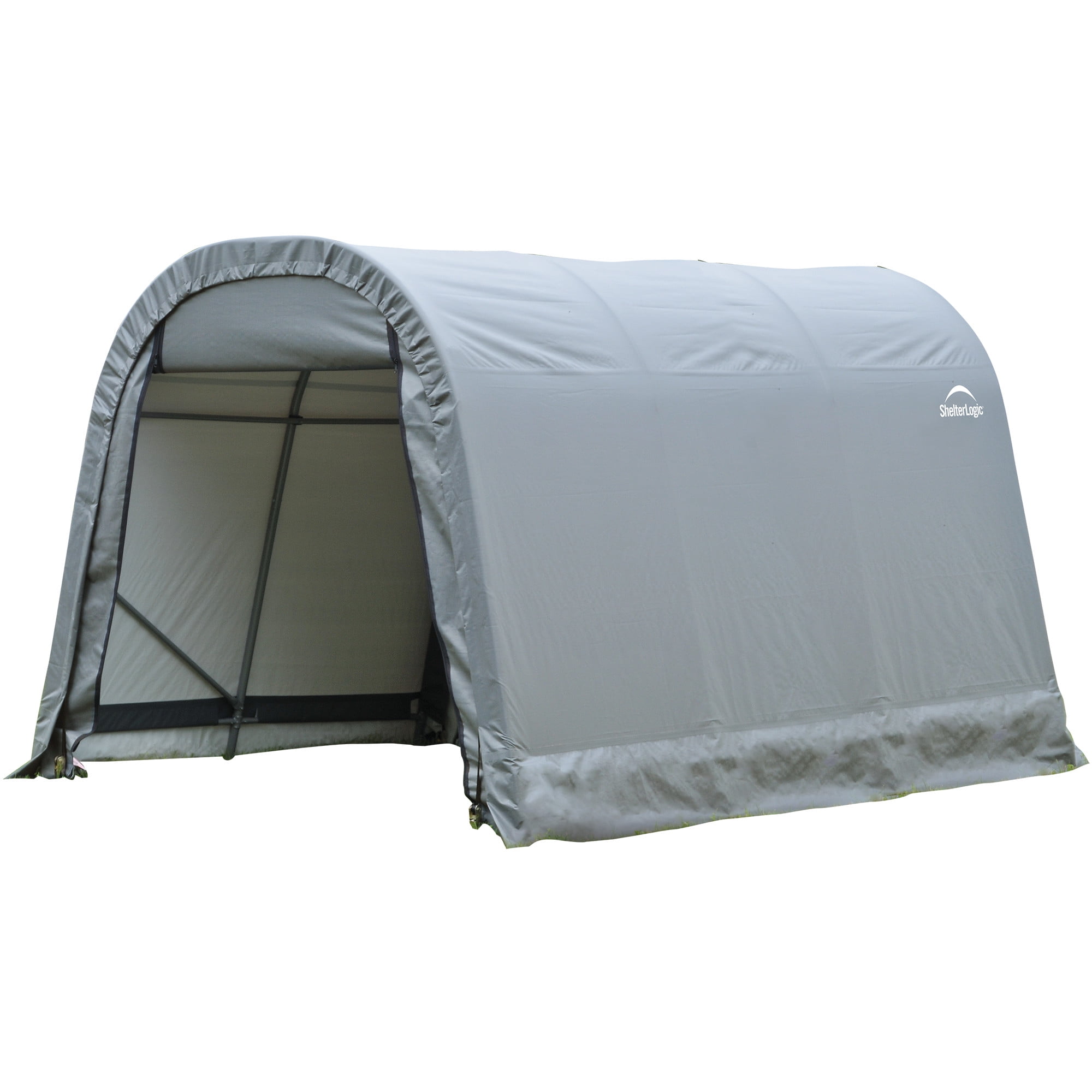 Sheltercoat 8 X 12 Ft. Wind And Snow Rated Garage Round Grey Std