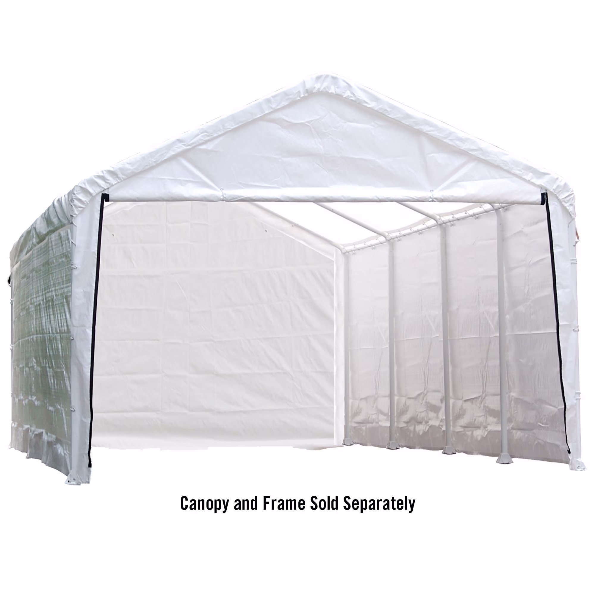 ShelterLogic SuperMax 12 x 26 x 1 ft White Canopy Enclosure Kit (Frame And Canopy Sold Separately)