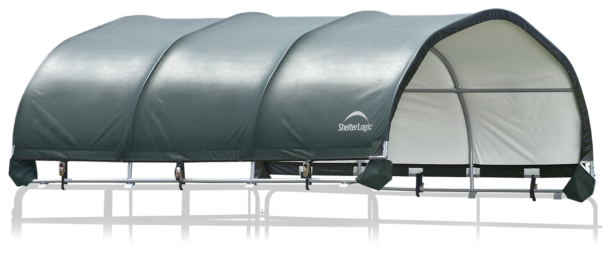 ShelterLogic 12' x 12' Corral Shelter and Livestock Shade Waterproof and UV Treated Universal Cover for Horses, Goats, and Other Livestock (Corral Panels Not Included)