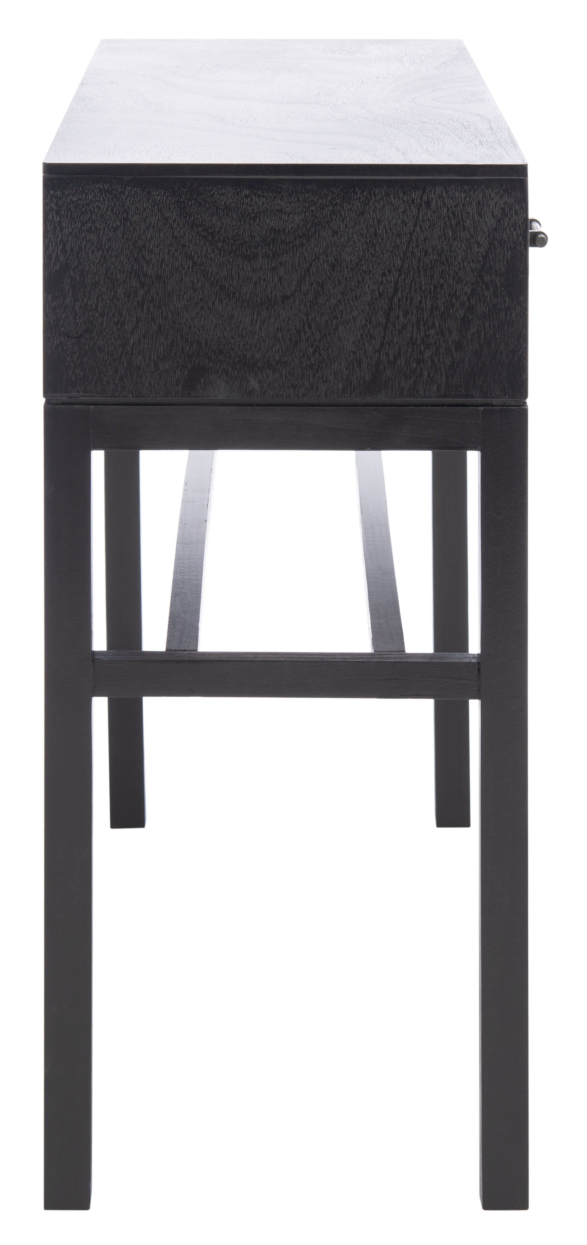 SAFAVIEH Ajana Modern 2 Drawer Console, Black/Griege