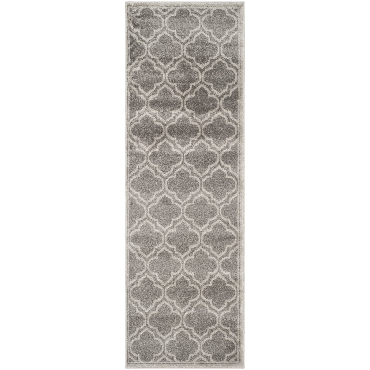 SAFAVIEH Amherst Wilson Geometric Runner Rug, Grey/Light Grey, 2'3" x 11'