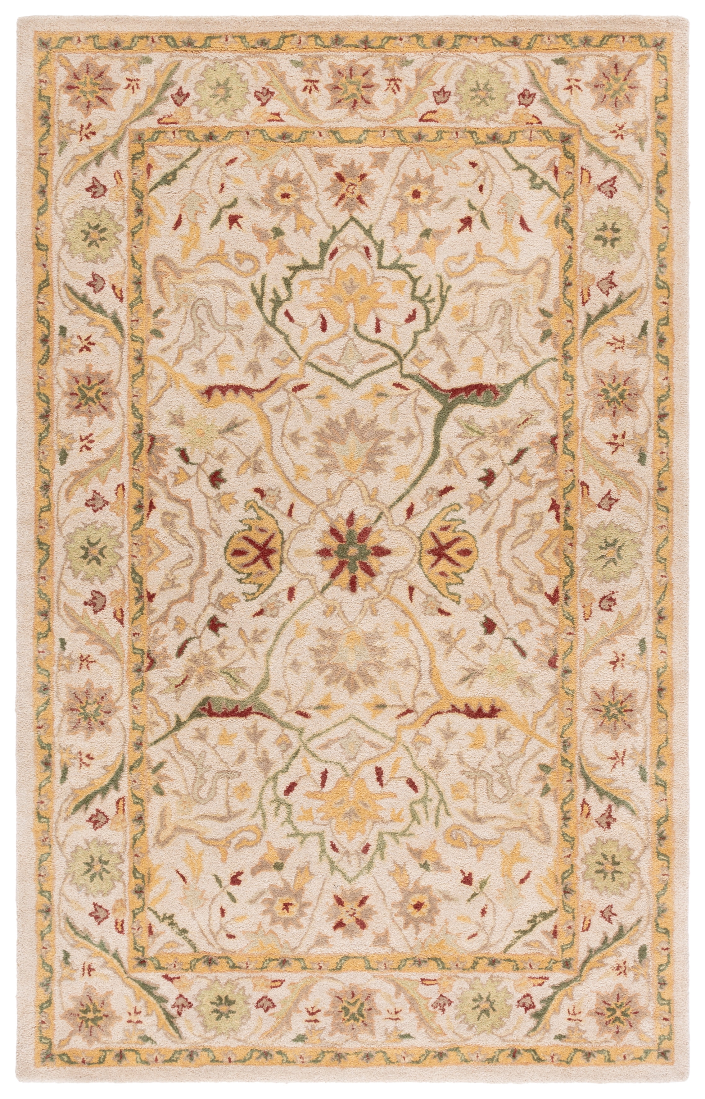 SAFAVIEH Antiquity Toireasa Oriental Wool Area Rug, Ivory, 5' x 8'