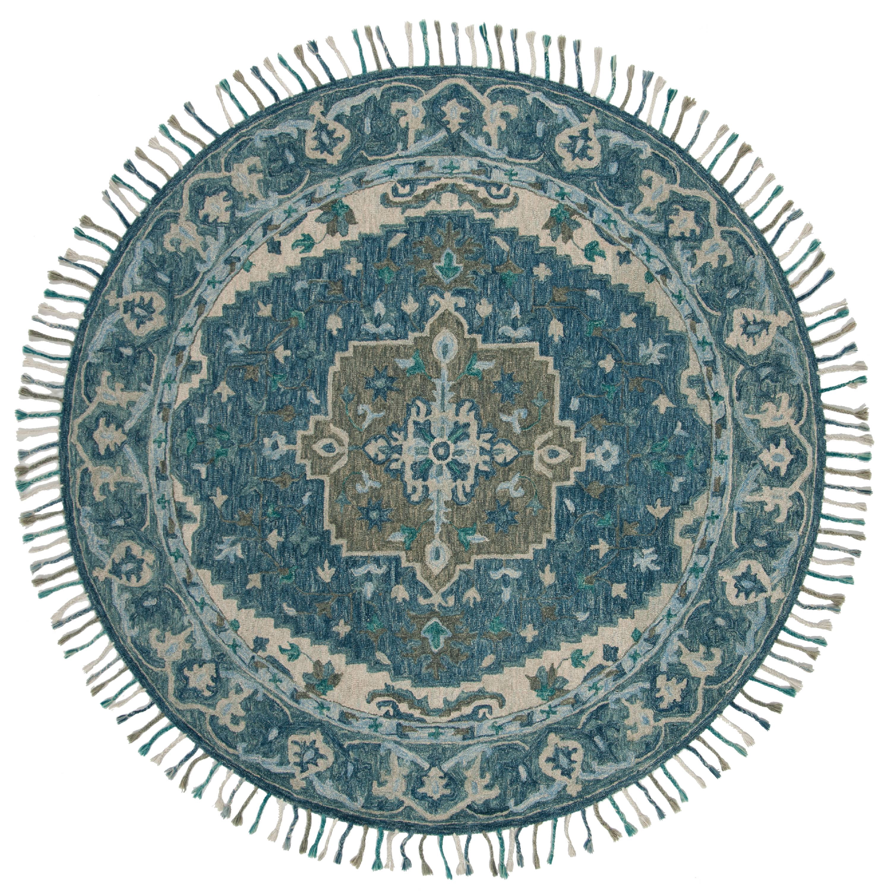 SAFAVIEH Aspen APN230A Handmade Dark Blue / Grey Rug