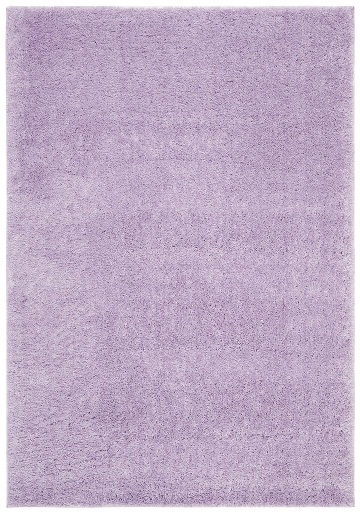 SAFAVIEH August Carlene Solid Plush Shag Area Rug, Lilac, 6' x 9'
