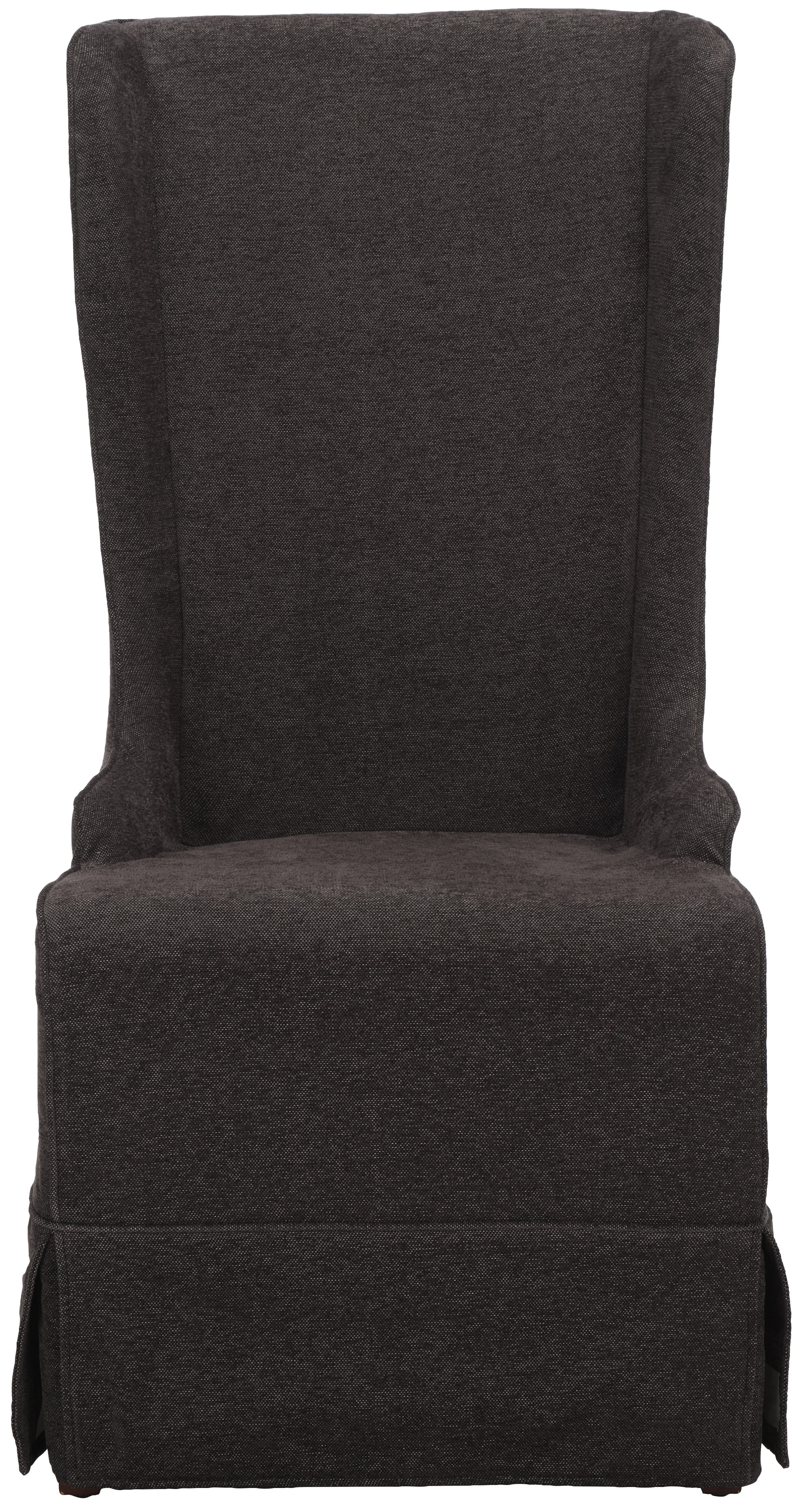 SAFAVIEH Becall Transitional Cotton Solid Dining Parsons Chair, Grey