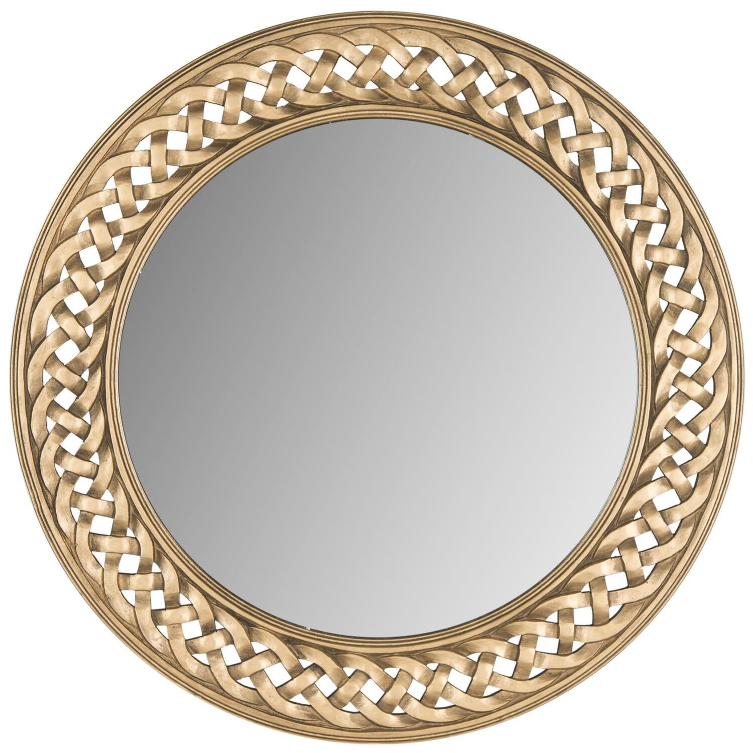 SAFAVIEH Braided Chain Wall Mirror, Gold
