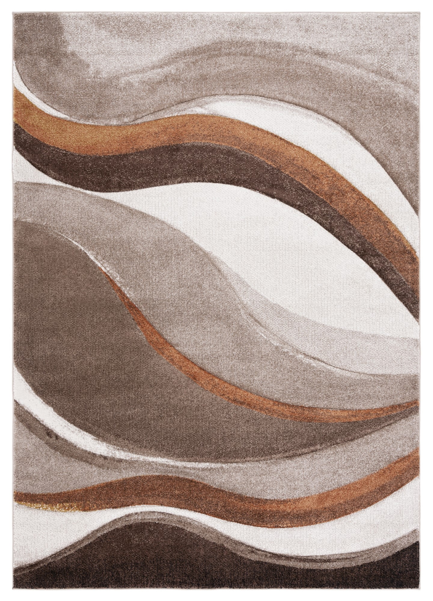 SAFAVIEH Hollywood Dalton Abstract Area Rug, Beige/Brown, 8' x 10'