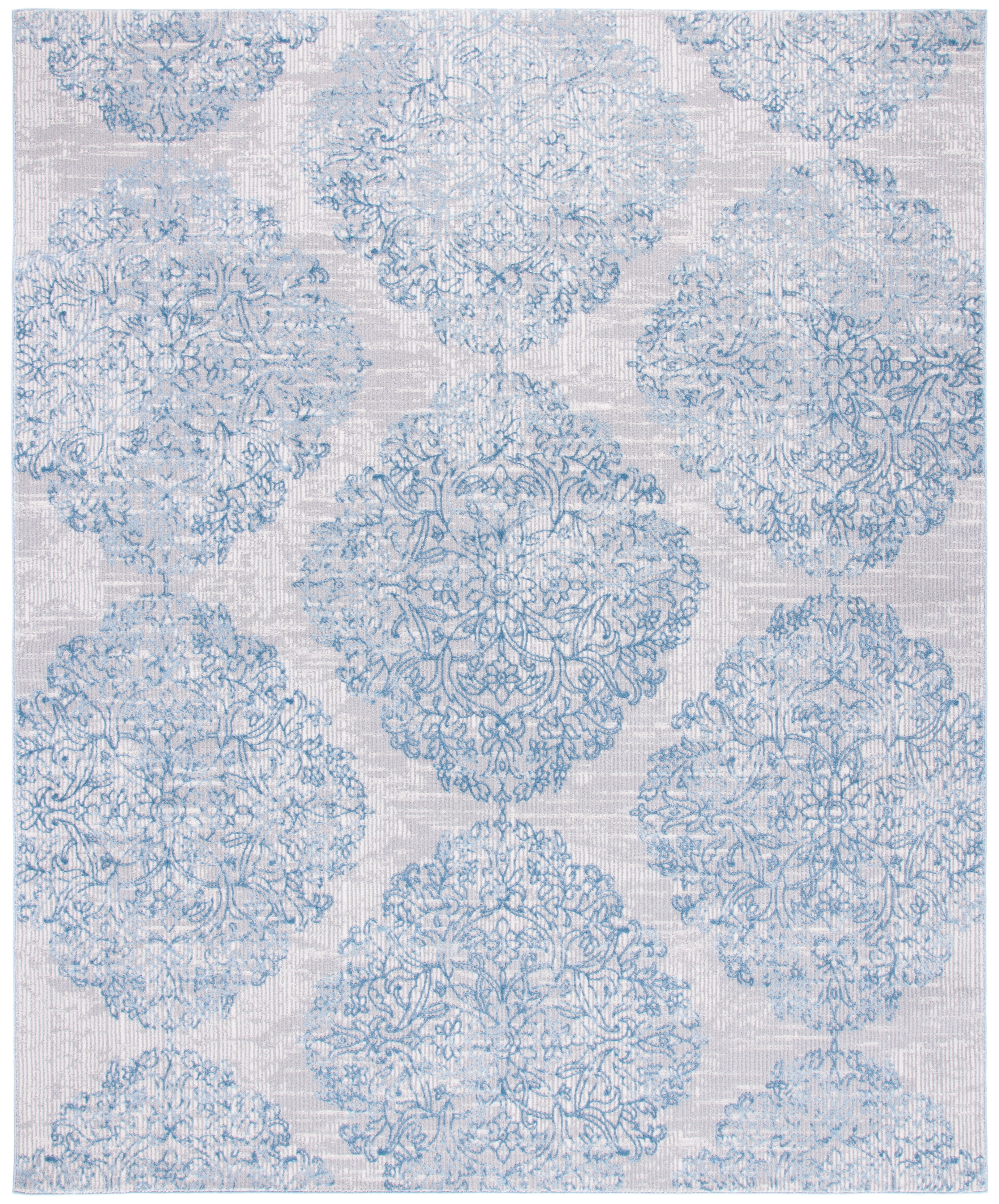 SAFAVIEH Lagoon Marva Diamond Area Rug, Grey/Blue, 8' x 10'