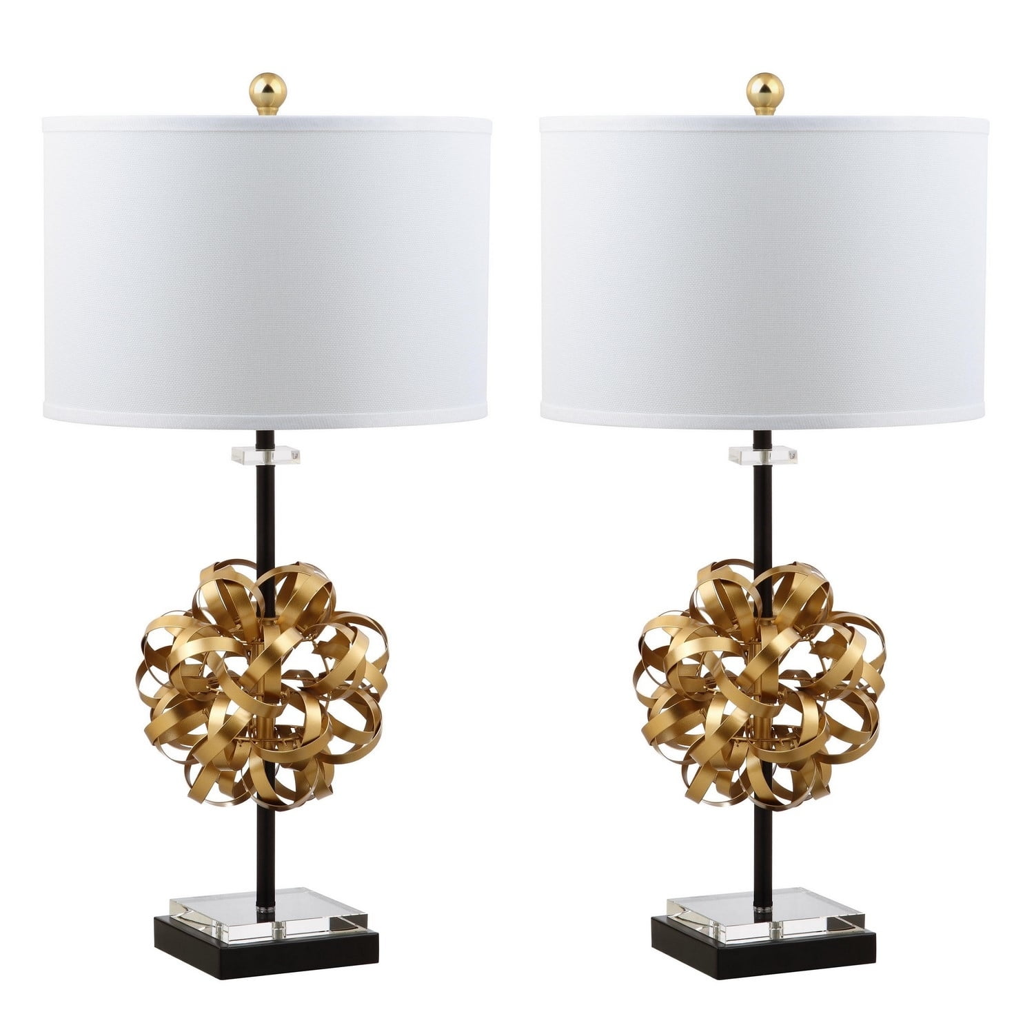 SAFAVIEH Lionel 30 In. High Table Lamp, Gold/Black, Set of 2
