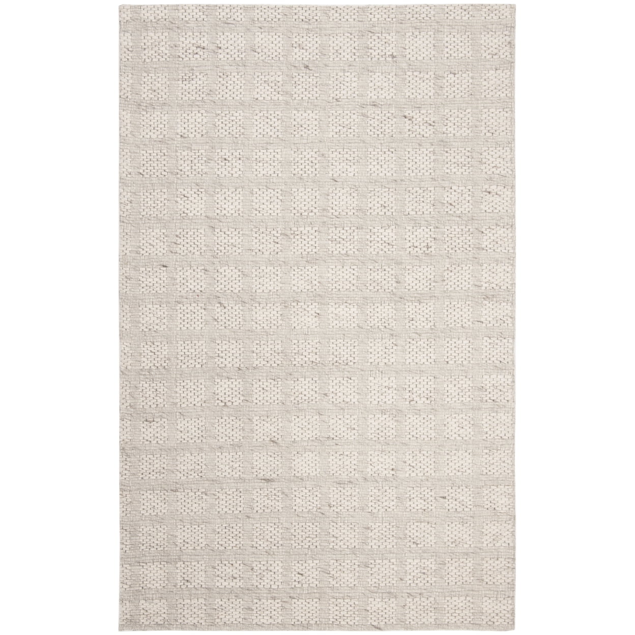 SAFAVIEH Marbella David Geometric Squares Area Rug, Beige, 5' x 8'