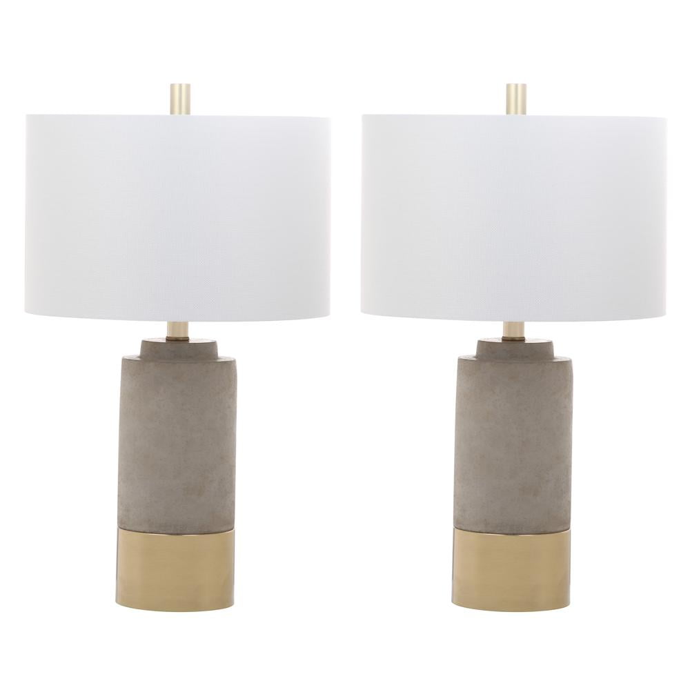 SAFAVIEH Modern Gradient 24 in. H Table Lamp, Grey, Set of 2