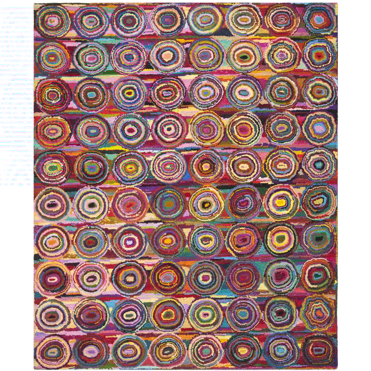 SAFAVIEH Nantucket NAN143A Handmade Pink / Multi Rug