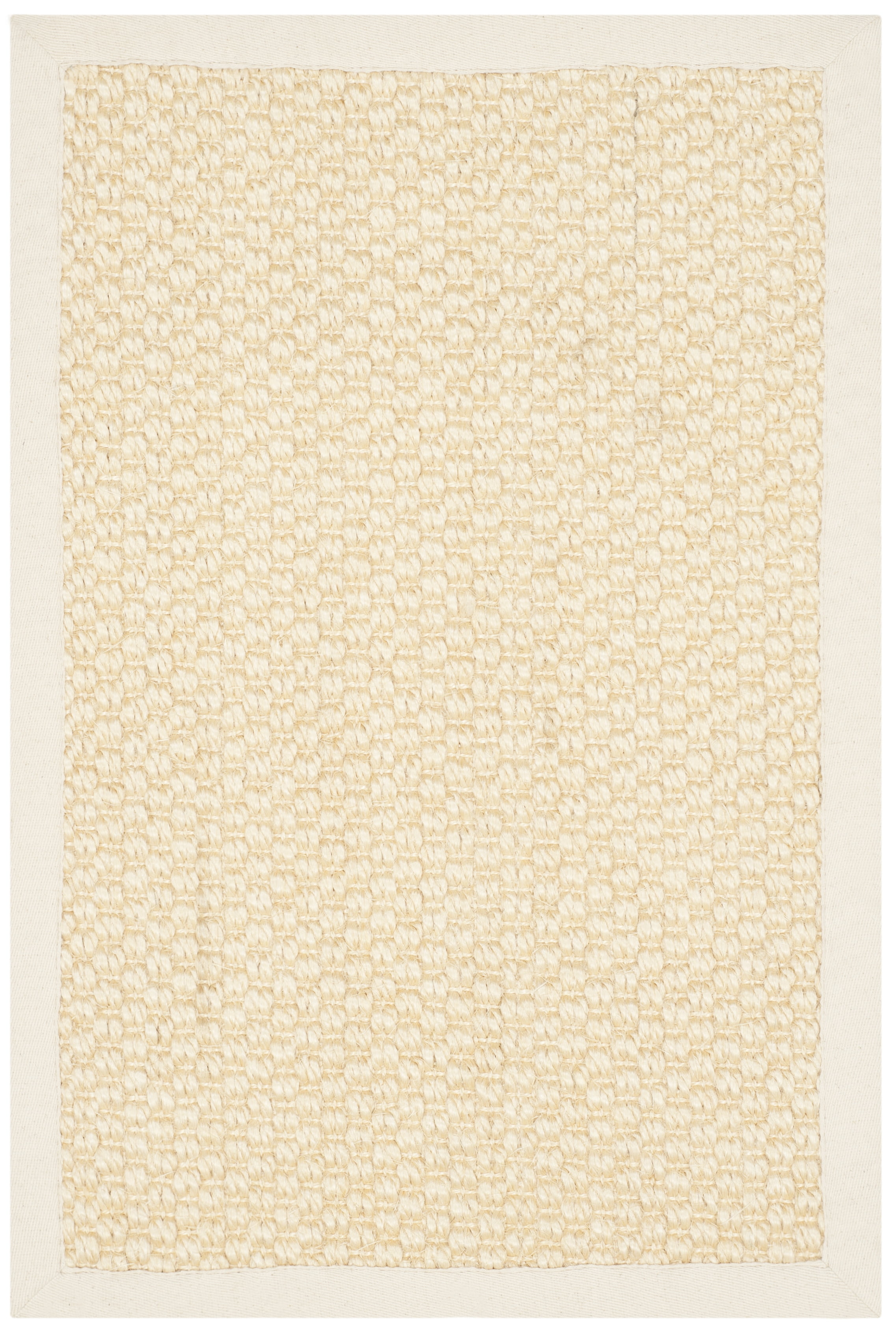 SAFAVIEH Natural Fiber Charlene Bordered Area Rug, Creme, 3' x 5'
