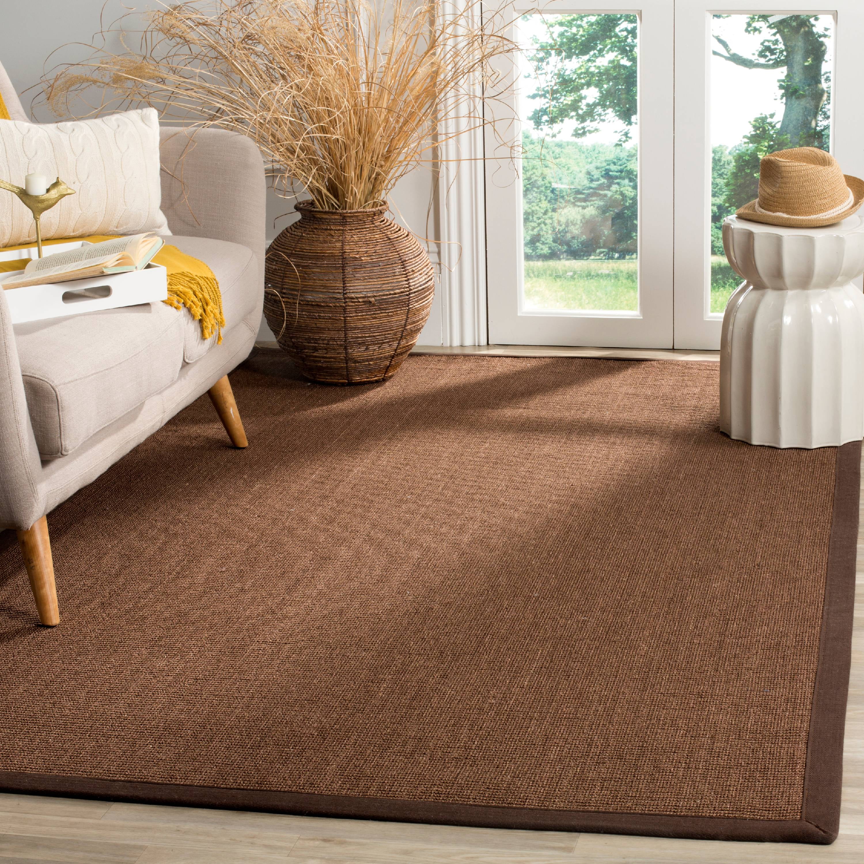 SAFAVIEH Natural Fiber Keane Solid Sisal Area Rug, Brown, 3' x 5'