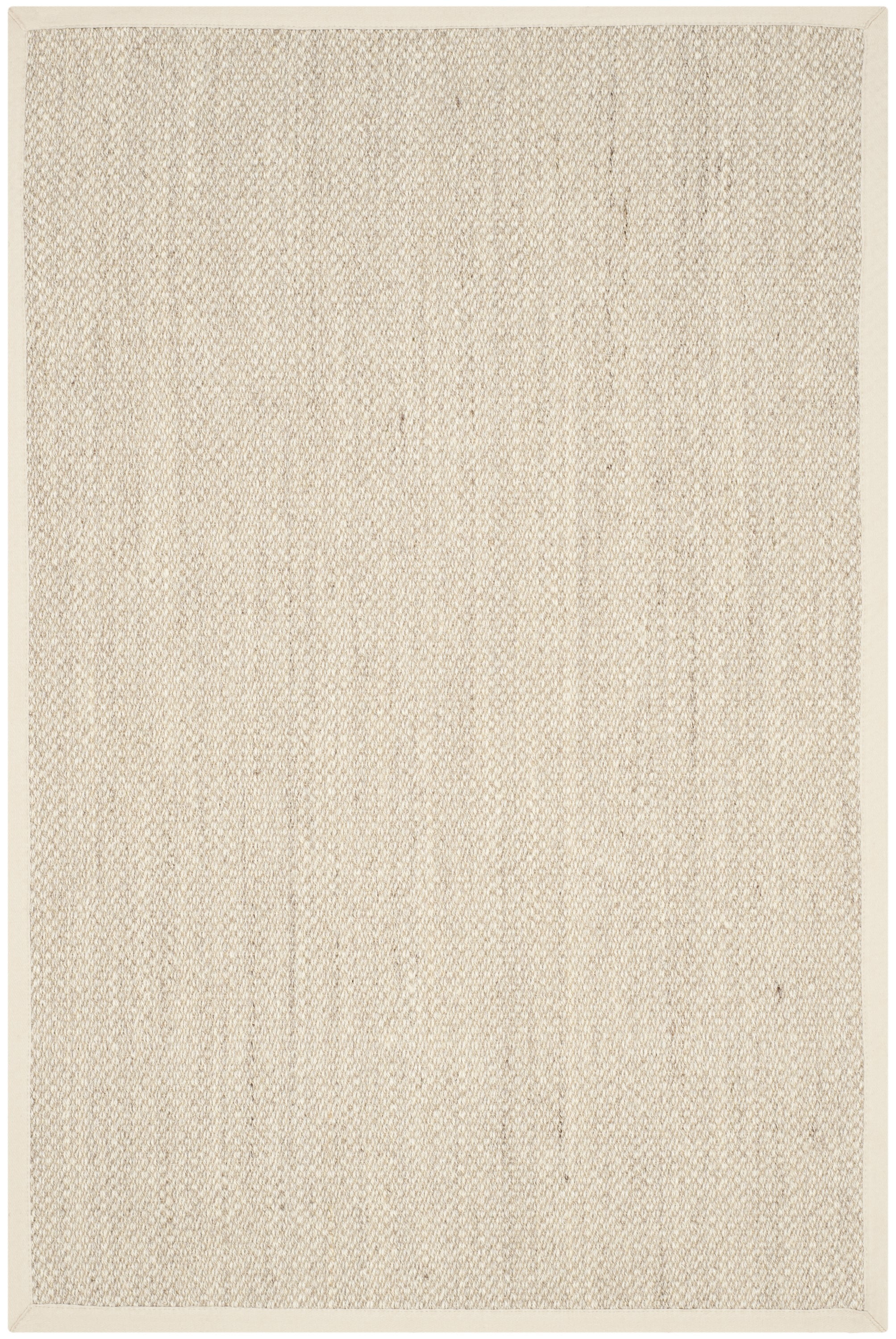 SAFAVIEH Natural Fiber Kentigern Border Seagrass Area Rug, Marble/Beige, 4' x 6'